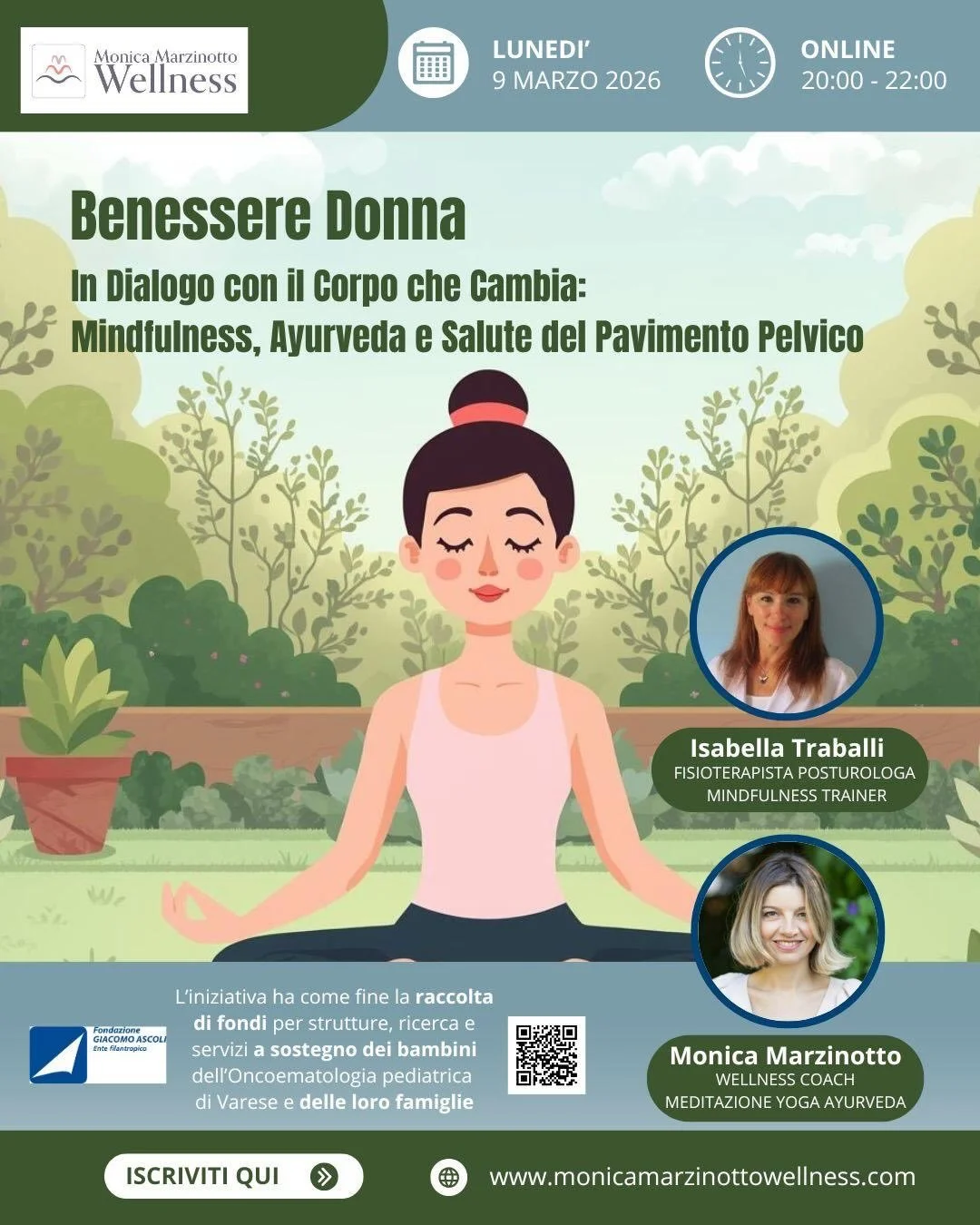 💖 Un workshop dedicato a tutte le donne in cerca di un nuovo equilibrio! 
💖 Il titolo &ldquo;Benessere Donna&rdquo; sottintende alla continua ricerca del punto di equilibrio nello star bene, in un corpo che per sua natura sa trasformarsi potentemen