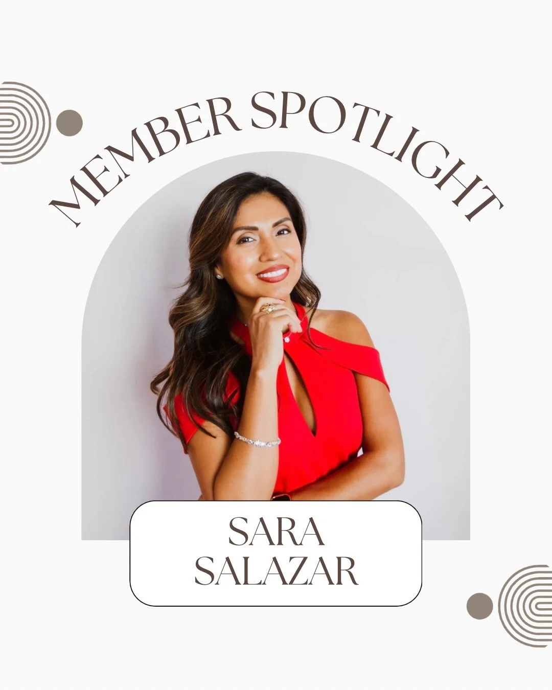 Member of the Month ✨

A beautiful and powerhouse mujer, Sara Salazar ❤️

About Sara:

&ldquo;I am a licensed financial professional dedicated to educating families on how to build a strong financial house using the right tools and financial services