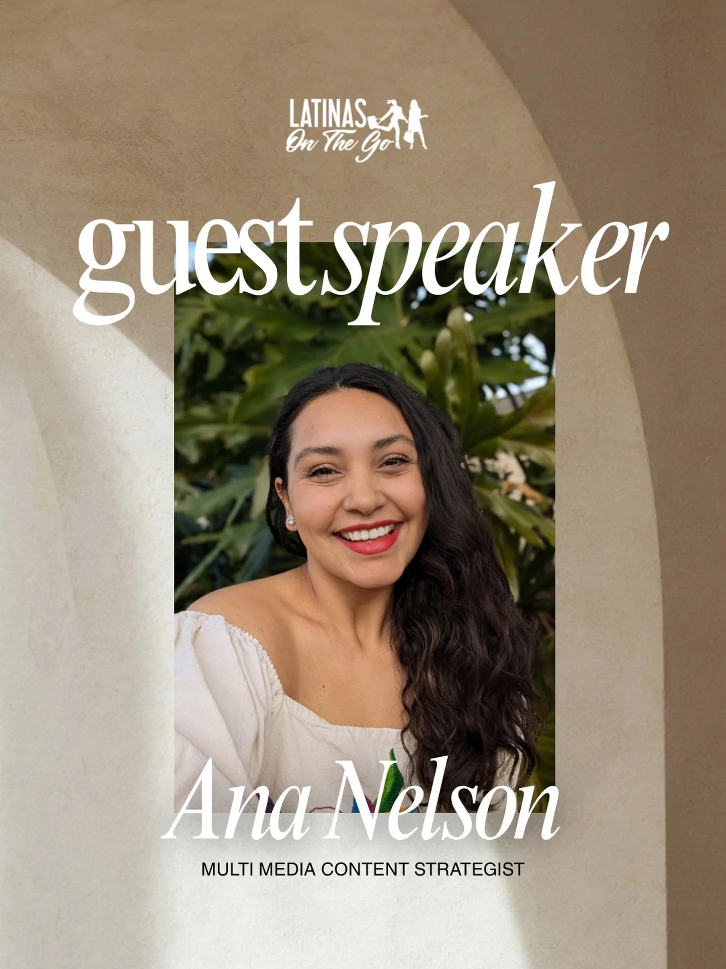 Our final guest speaker announcement for this year&rsquo;s Viva La Mujer&hellip; and we couldn&rsquo;t be more excited 🤍✨

We are beyond honored to welcome Ana Nelson to this incredible experience.

Born in Mexico City and raised in the Pacific Nort