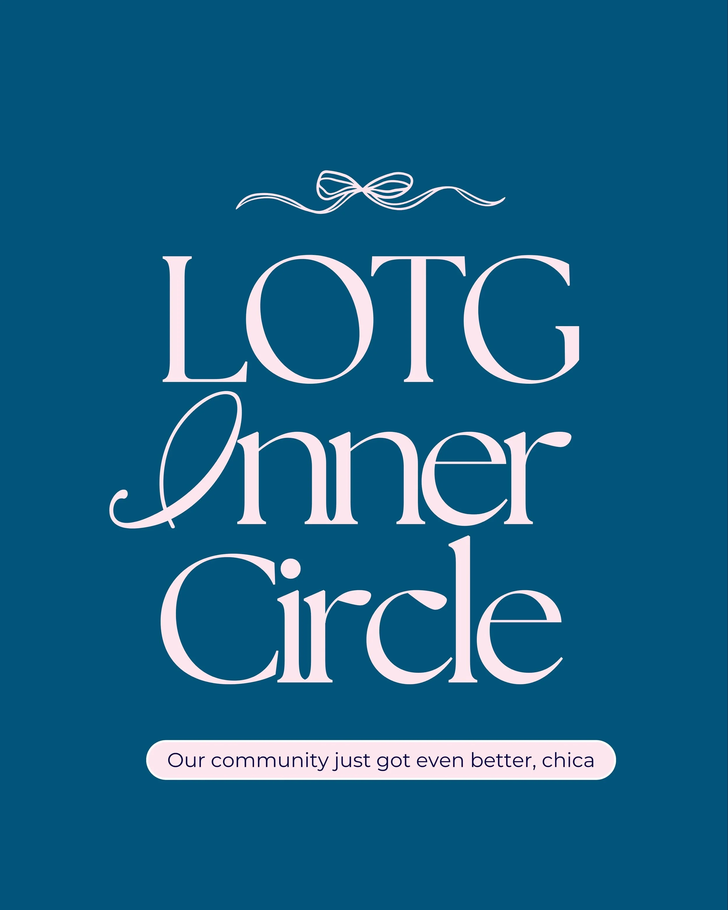 Something BIG is here, amigas&hellip; ✨💫

Introducing the LOTG Inner Circle &mdash; a space created for the mujeres who are craving more than just networking&hellip; they&rsquo;re craving connection, community, growth, support, and a circle that tru