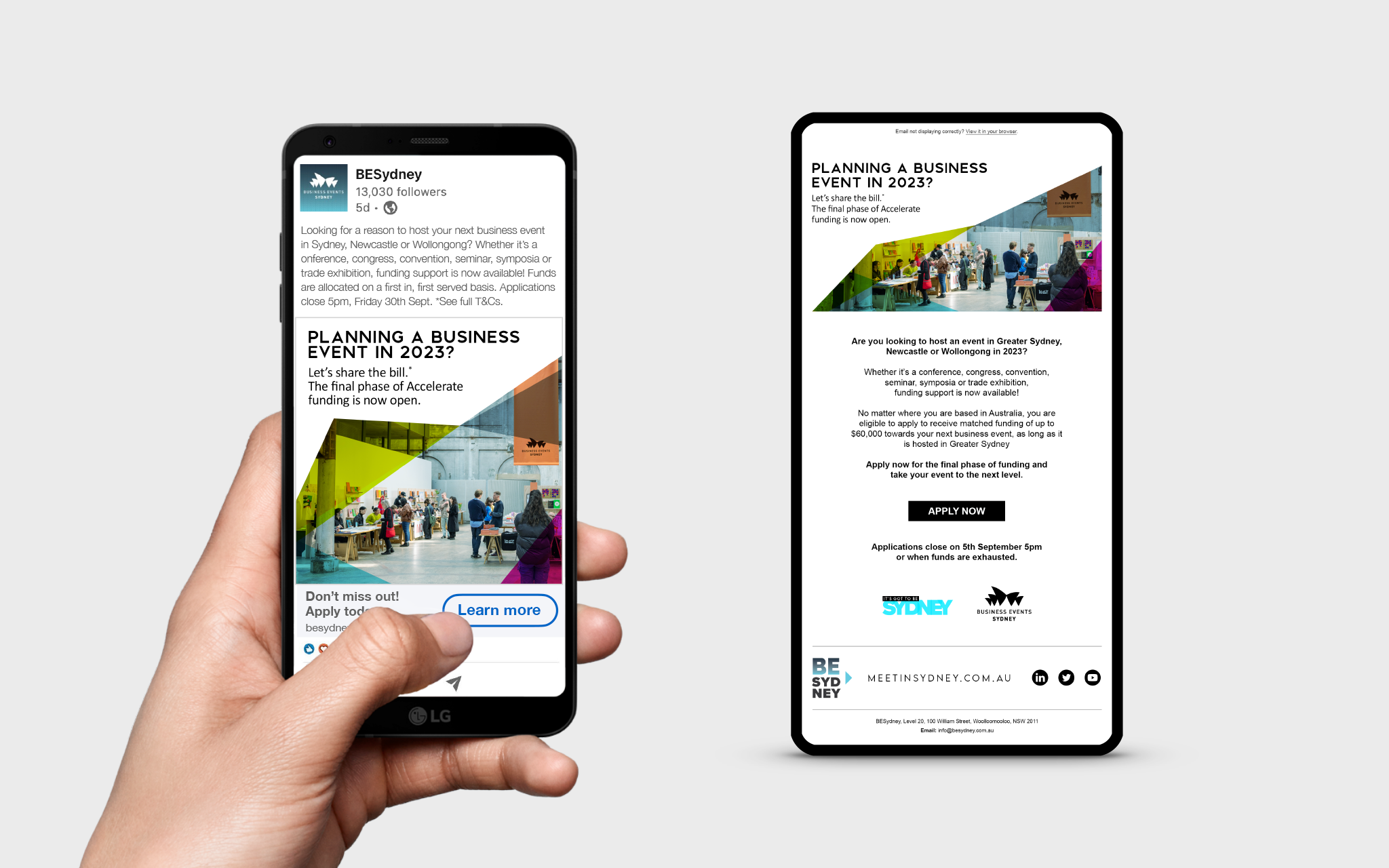 BESydney - Accelerate Phase 1 - Social & eDM