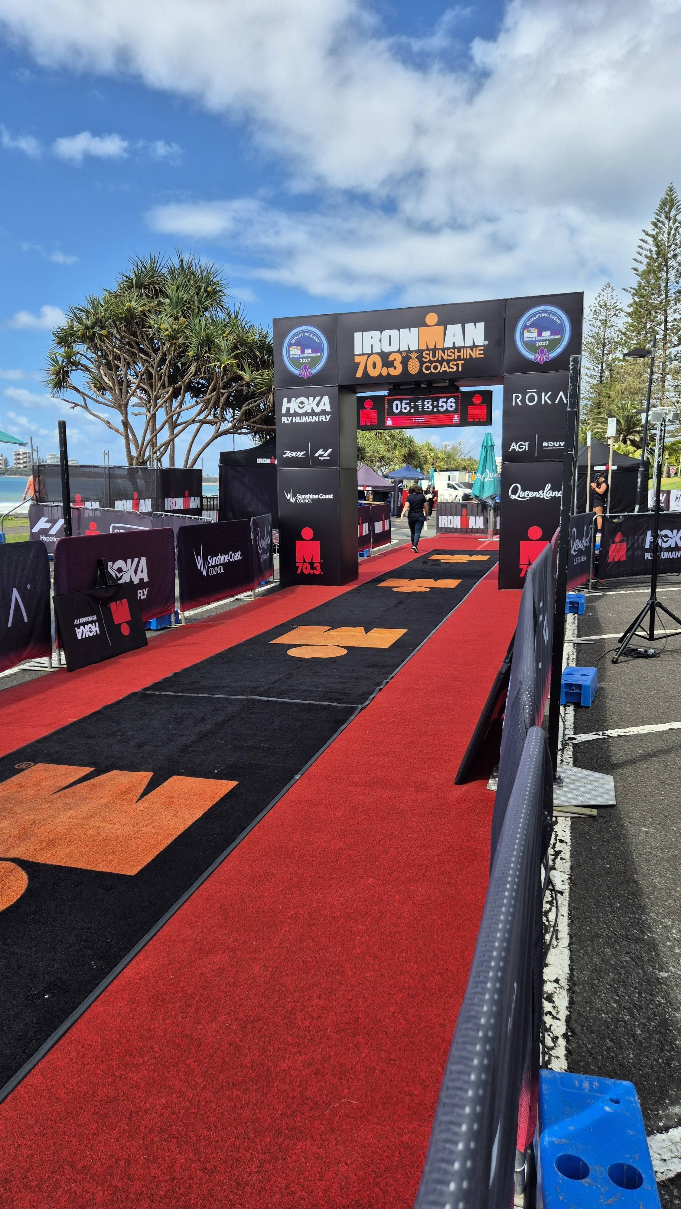 IRONMAN 70.3 Sunshine coast Finish line