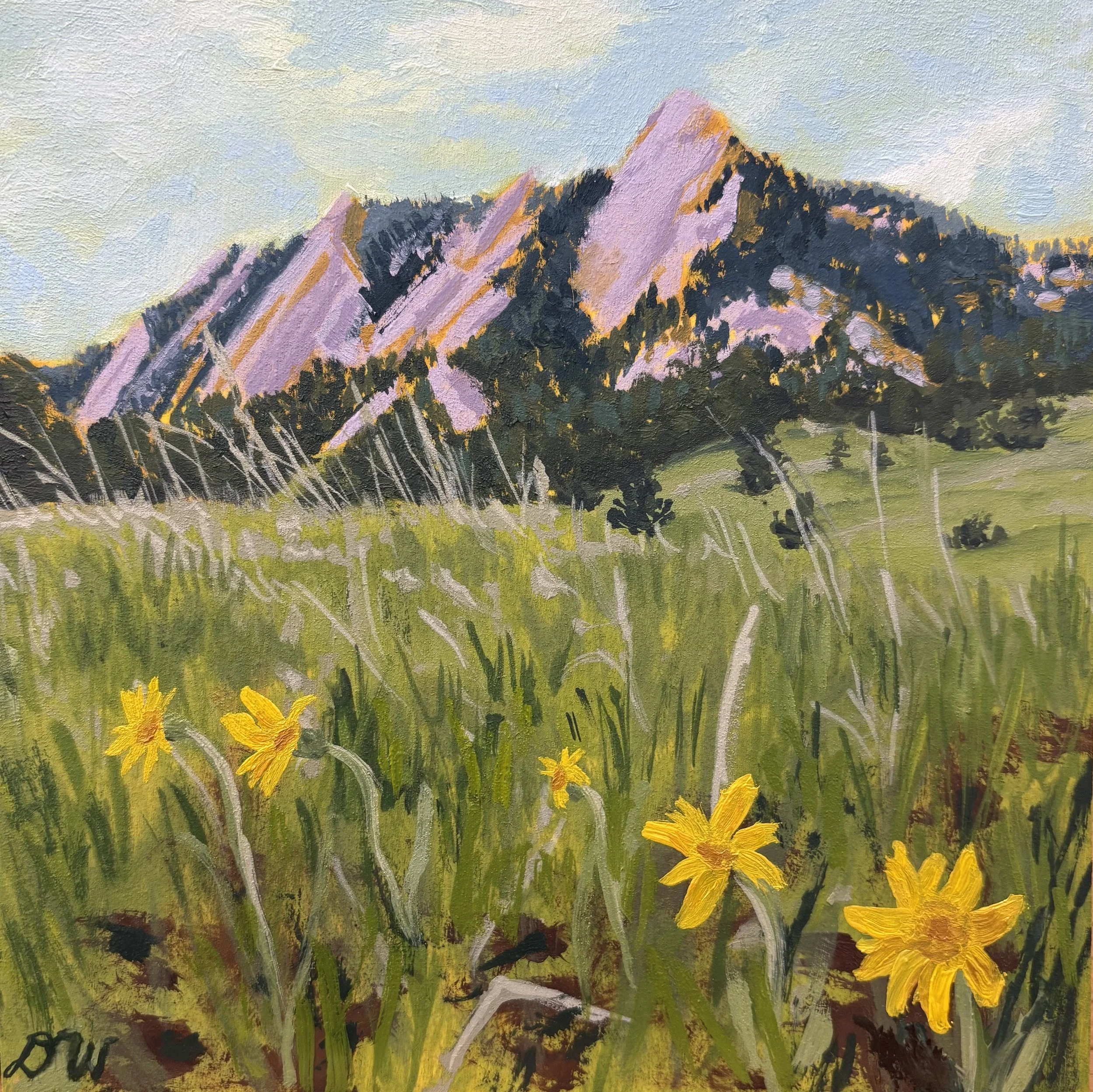 [SOLD] "Blossoming"  |  6 x 6"  Oil on cradled wood panel