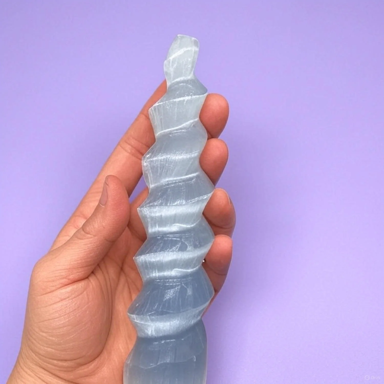 Selenite Spiral Large