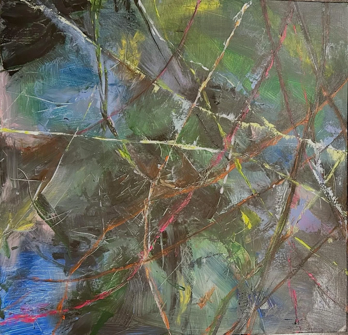 Playing with abstract acrylic painting.  Just having fun experimenting.  #mountainbrookartassociation #abstractart #forstallartcenter #iloveart #playingwithart #abstractexpressionismart #abstractexpressionismart #abstractartwork #acrylicart