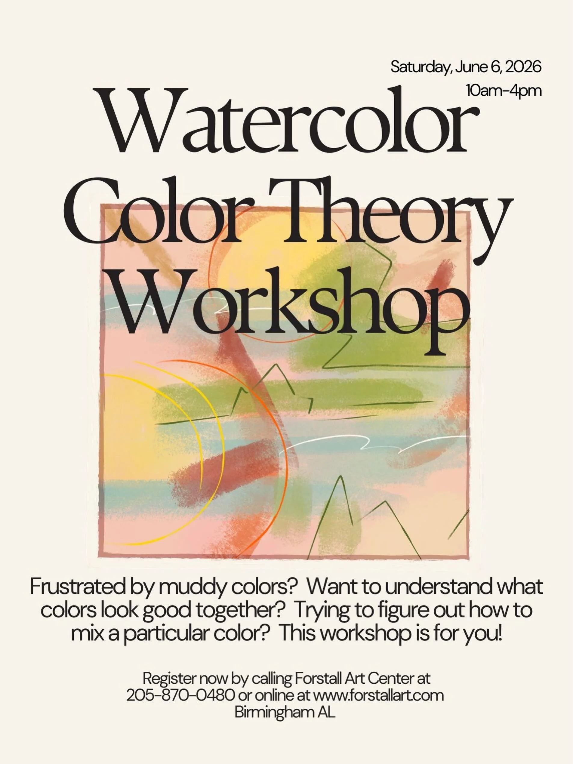 So excited by this upcoming workshop!! #forstallartcenter @forstallart #watercolor #paintingisfun #mountainbrookartassociation