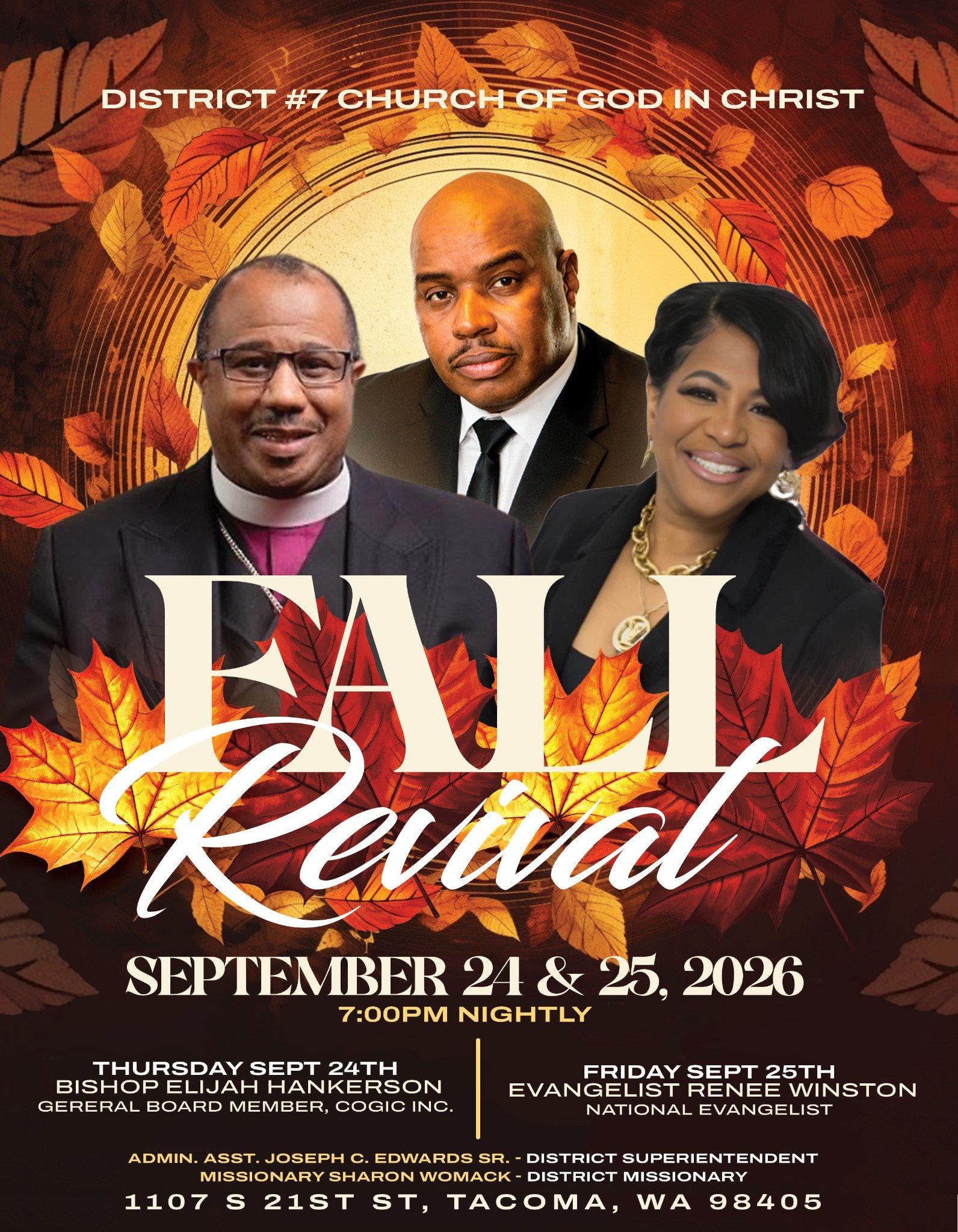 District #7 COGIC Fall Revival