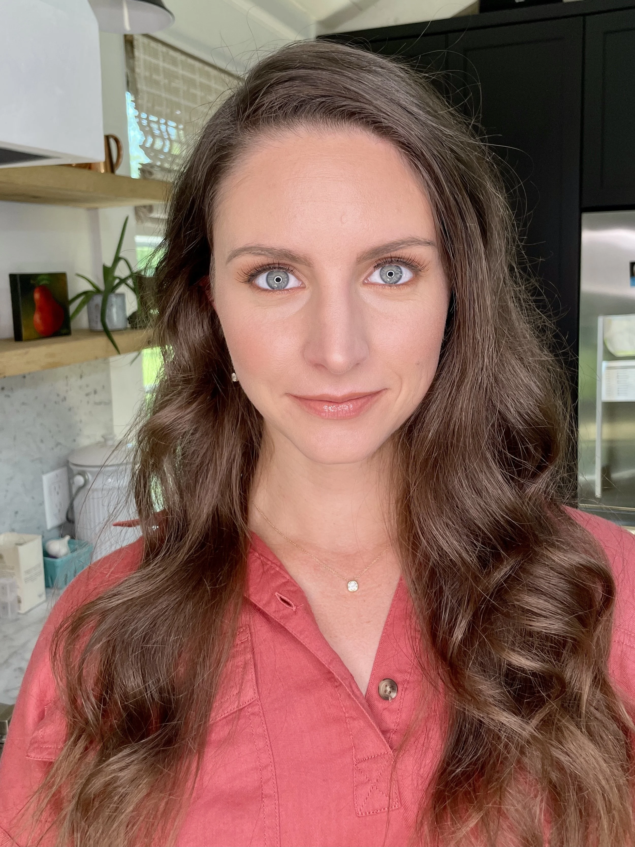 Soft wedding makeup look with radiant complexion for Maryland bride