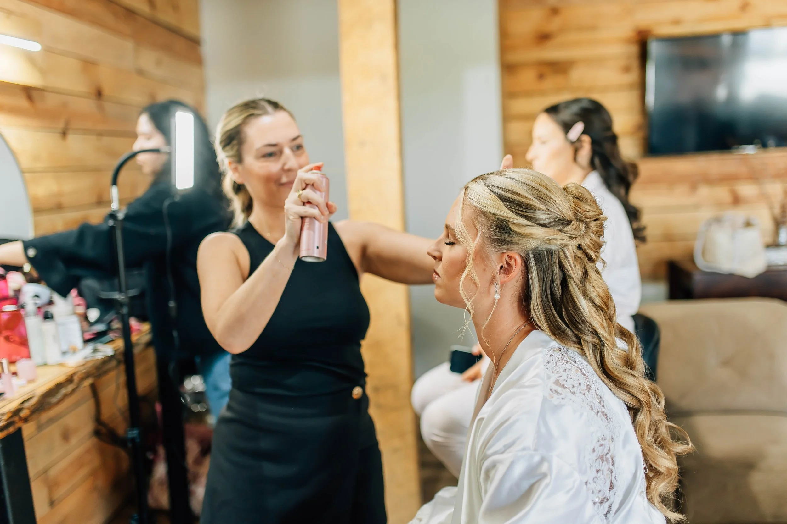 Gold body paint makeup creating luminous glowing skin for specialty photoshoot in Frederick MD