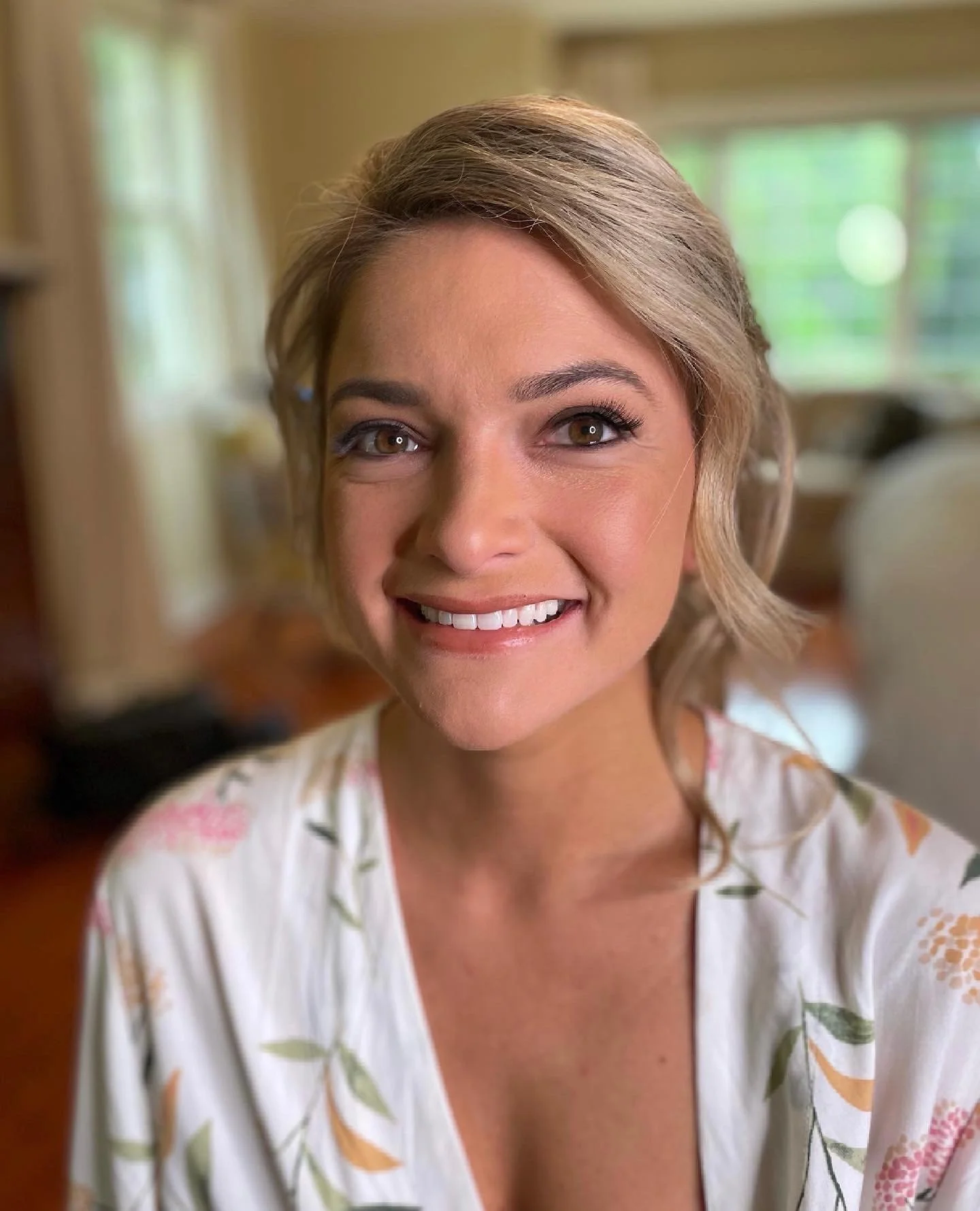 Timeless bridal beauty look in Frederick Maryland with fresh luminous skin