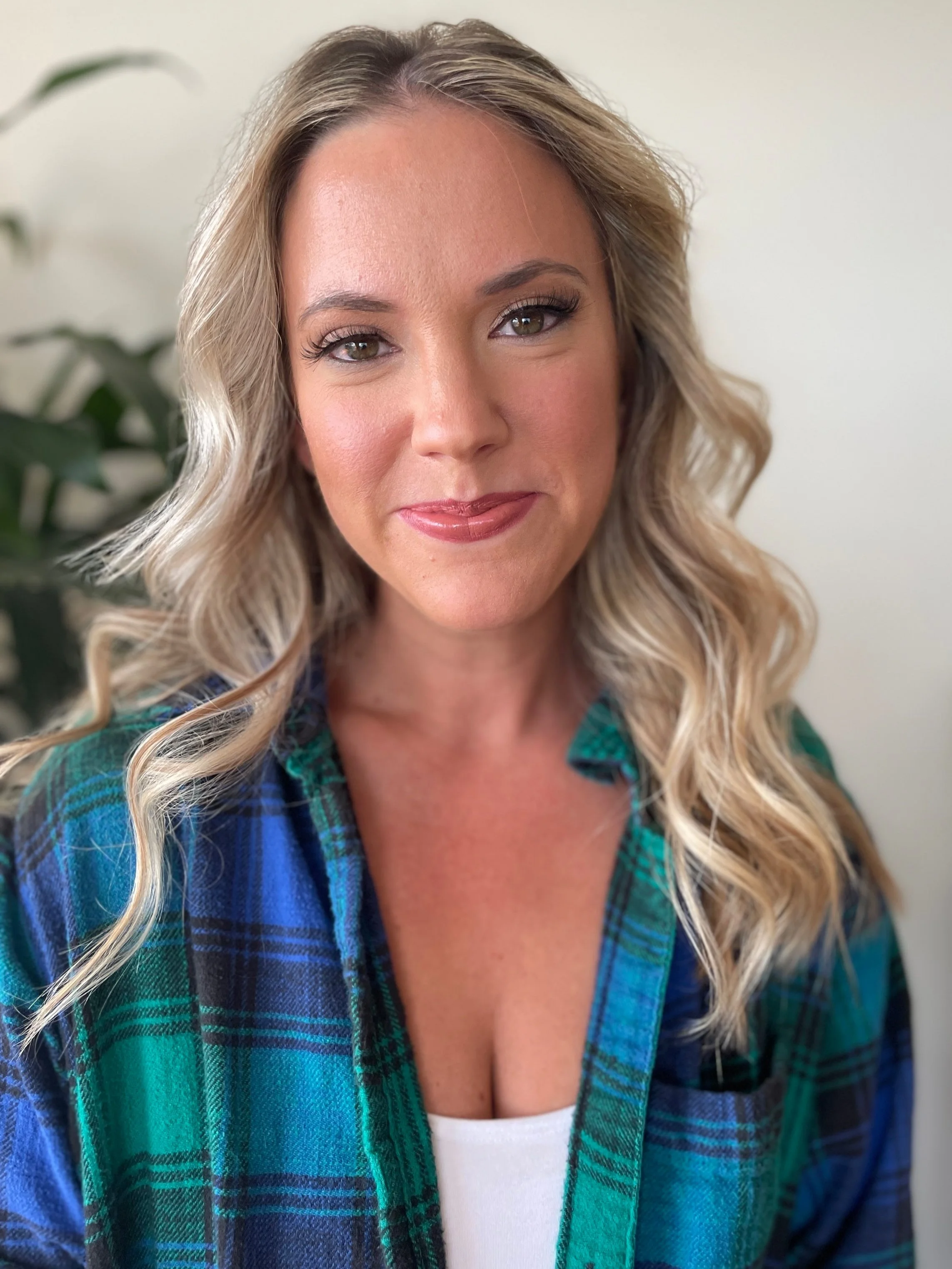 Glowing bridal skin and soft lashes by Frederick MD makeup artist