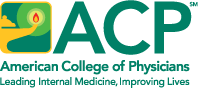 ACPP logo with a stylized snake and the text 'American College of Physicians'.