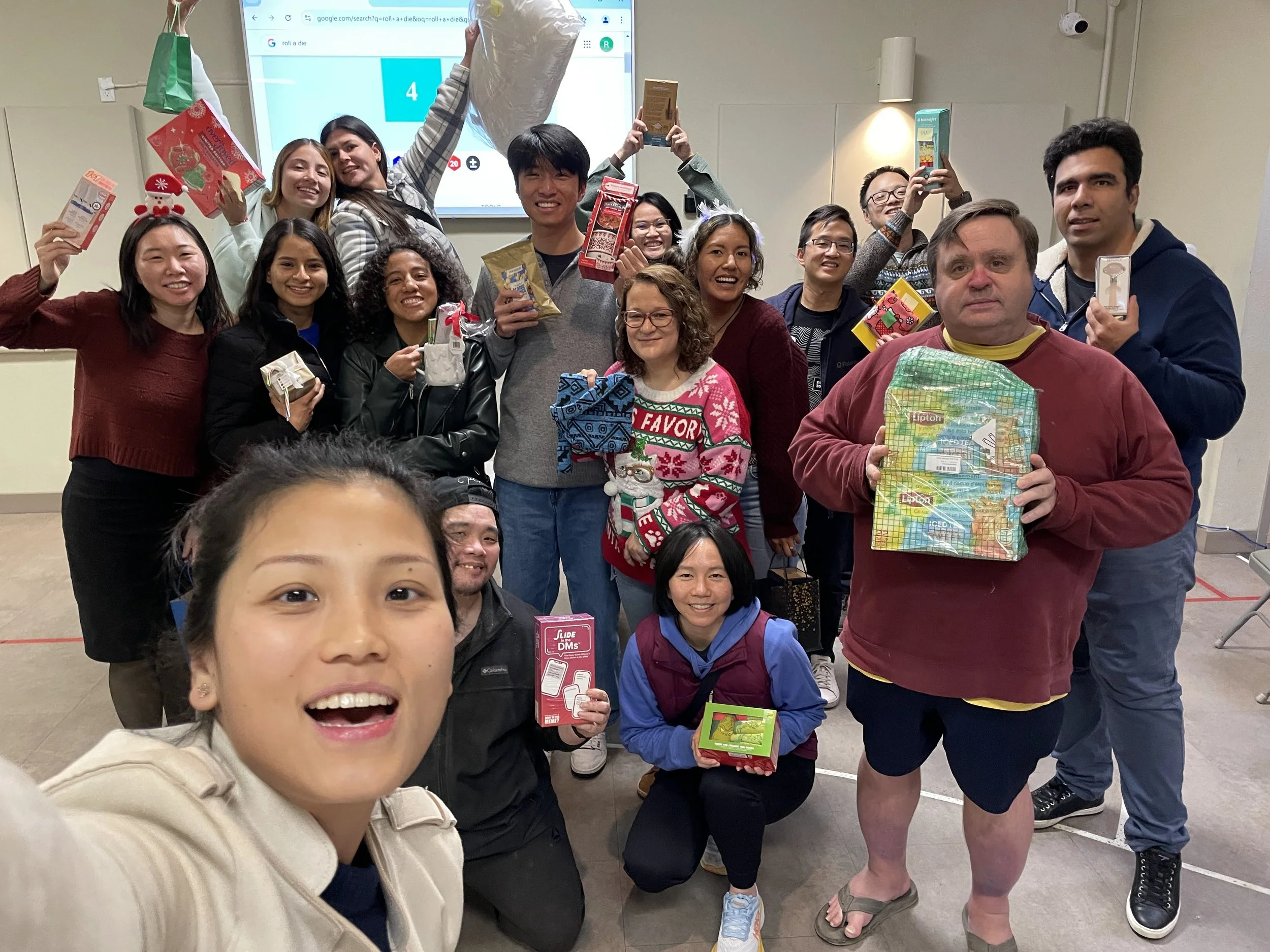 Our annual Christmas party