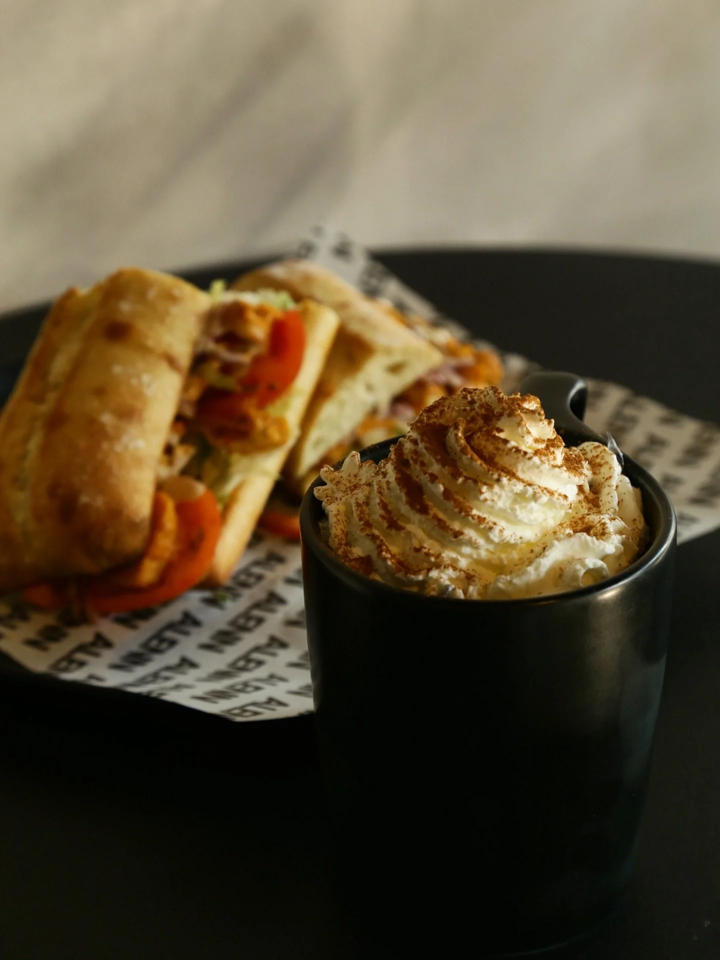 🍂 Nothing says fall like the perfect pairing &mdash; a warm Pumpkin Spice Latte and a fresh, flavorful sandwich. The ultimate cozy combo for crisp autumn days. 🥪☕✨