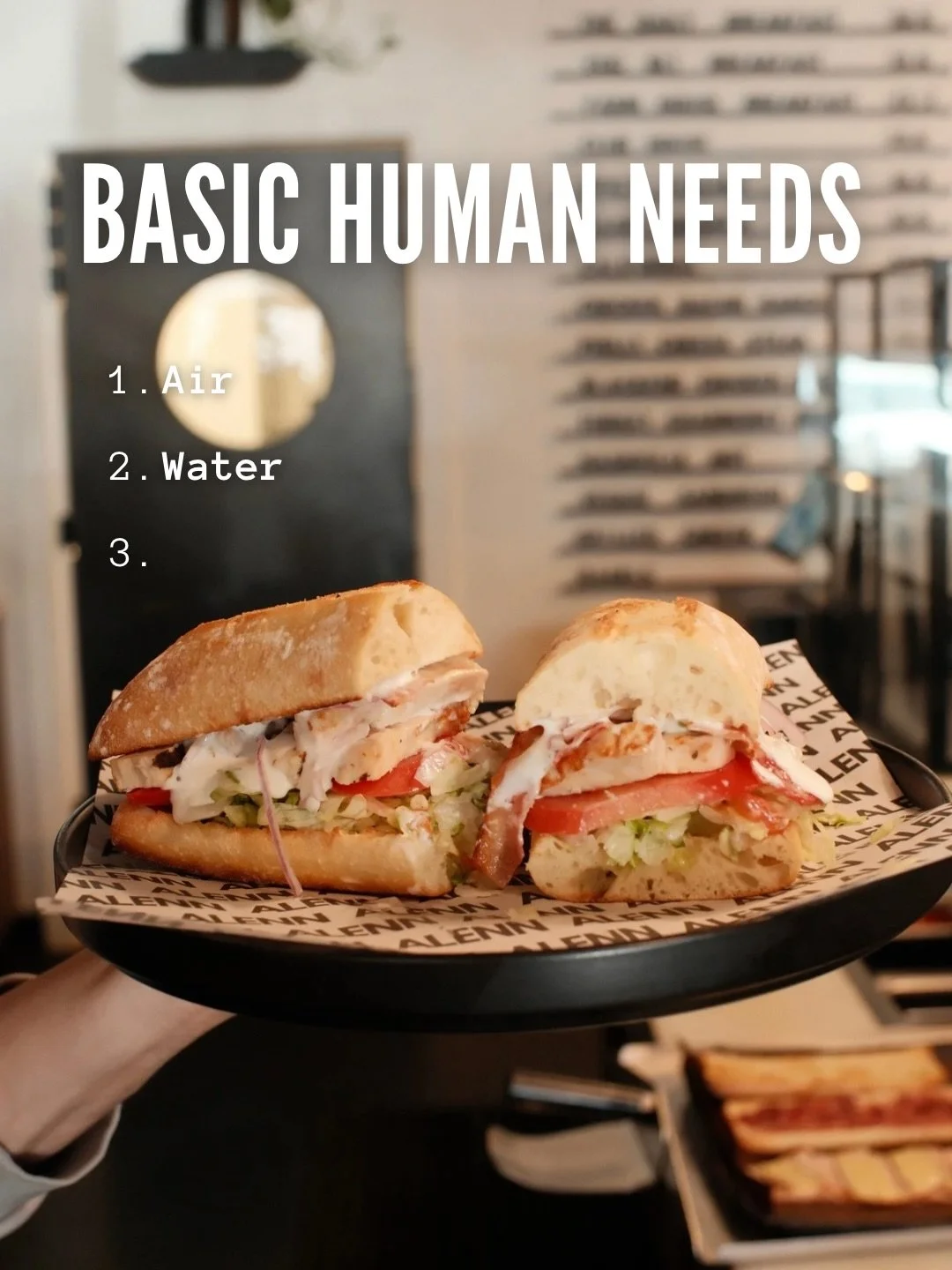 Air, water, and a crusty sandwich. Science confirms it. 🥯🔬