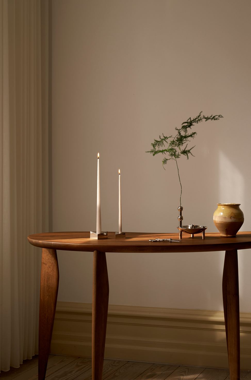 STOFF Nagel taper candles by EsterErik box w-6 pcs off-white 6.webp