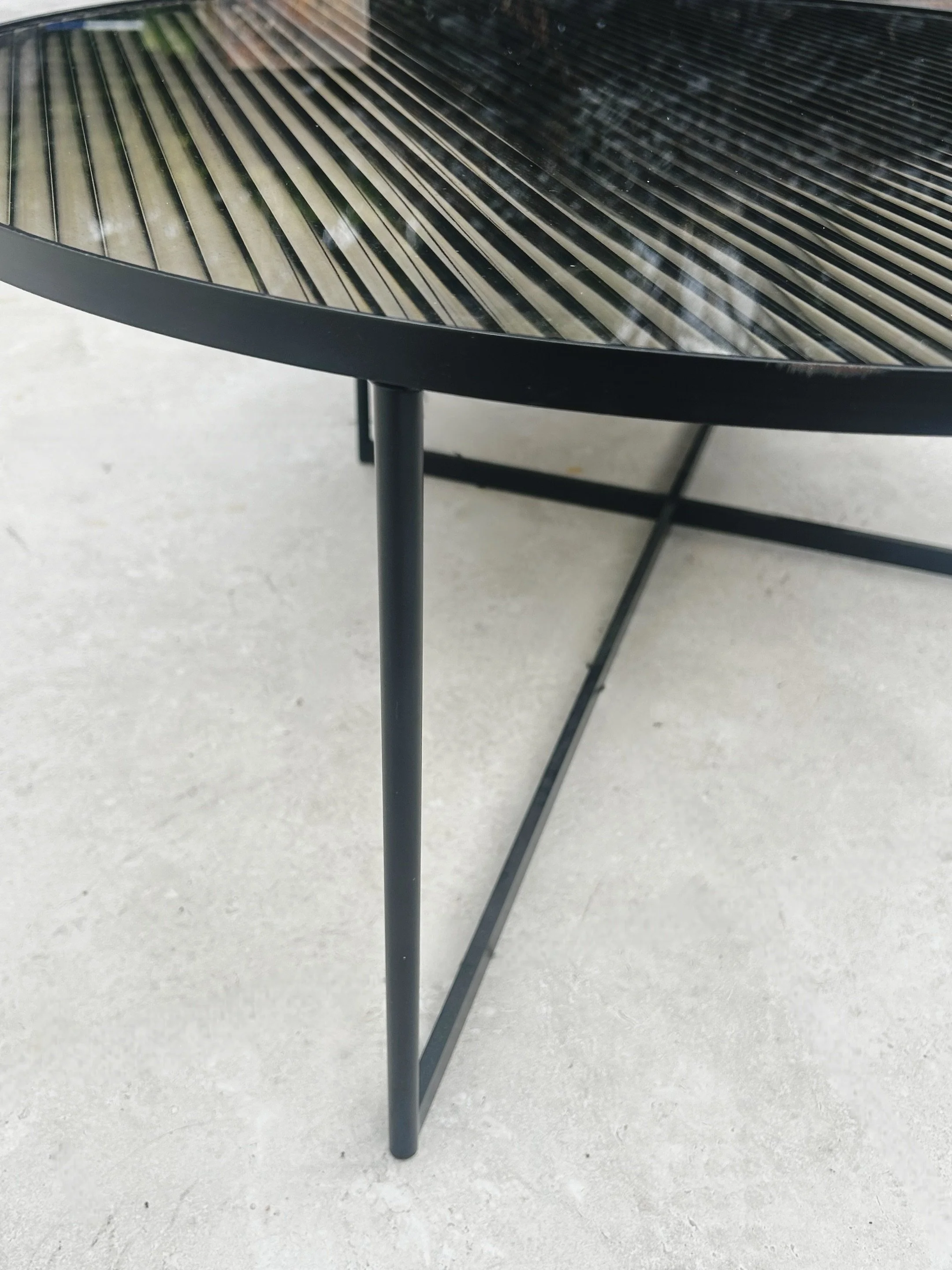 These close-up shots of this standout coffee table were too good not to share.

#glassandmarble #SPO1 #designercoffeetables #thrifted #locuscollective
