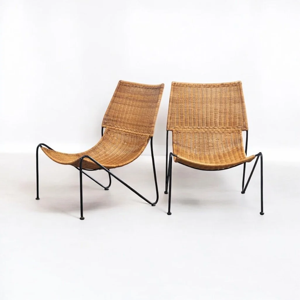 Vintage Wicker Lounger