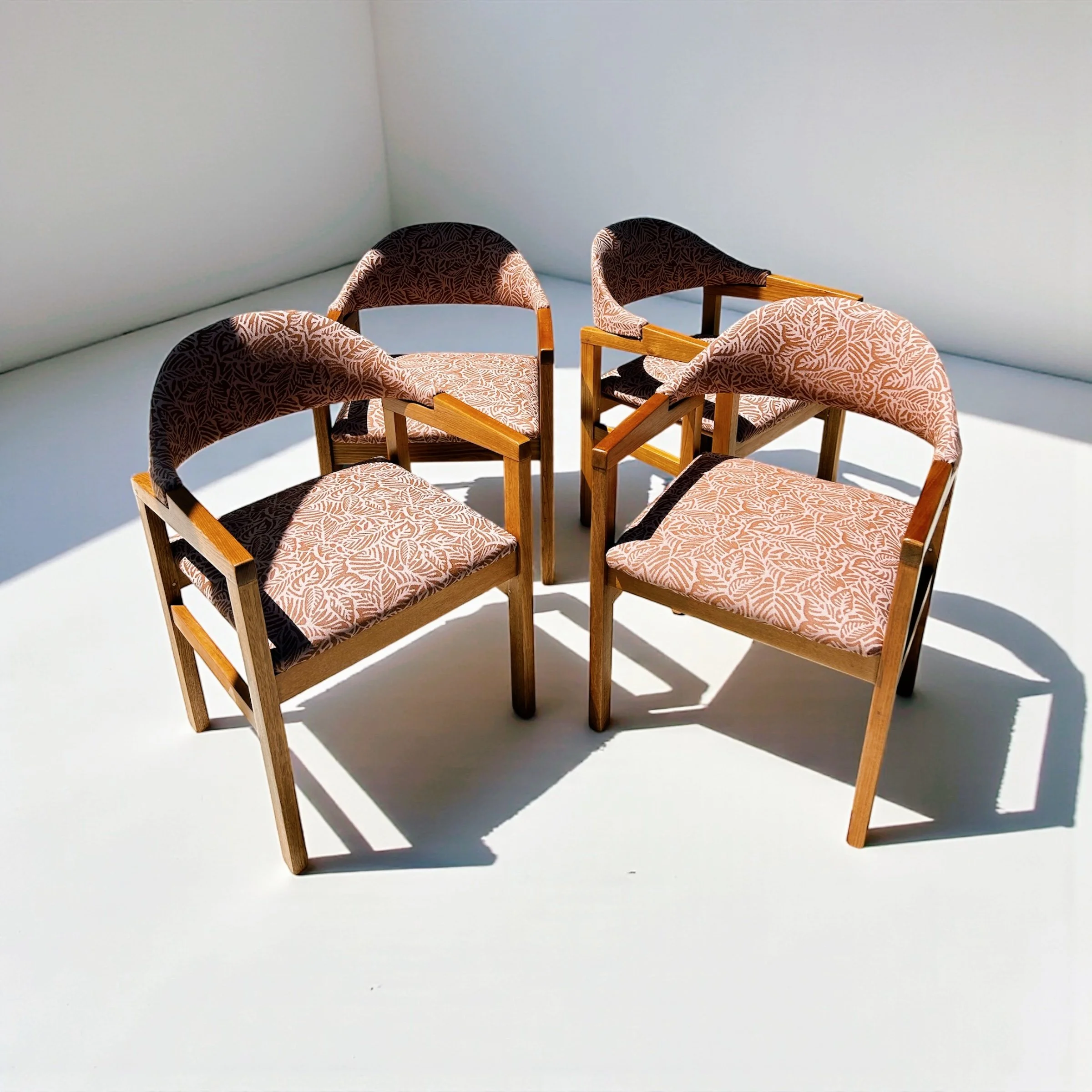 Set of 4 Mid Century Dining Chairs by F. Fallshaw and Sons