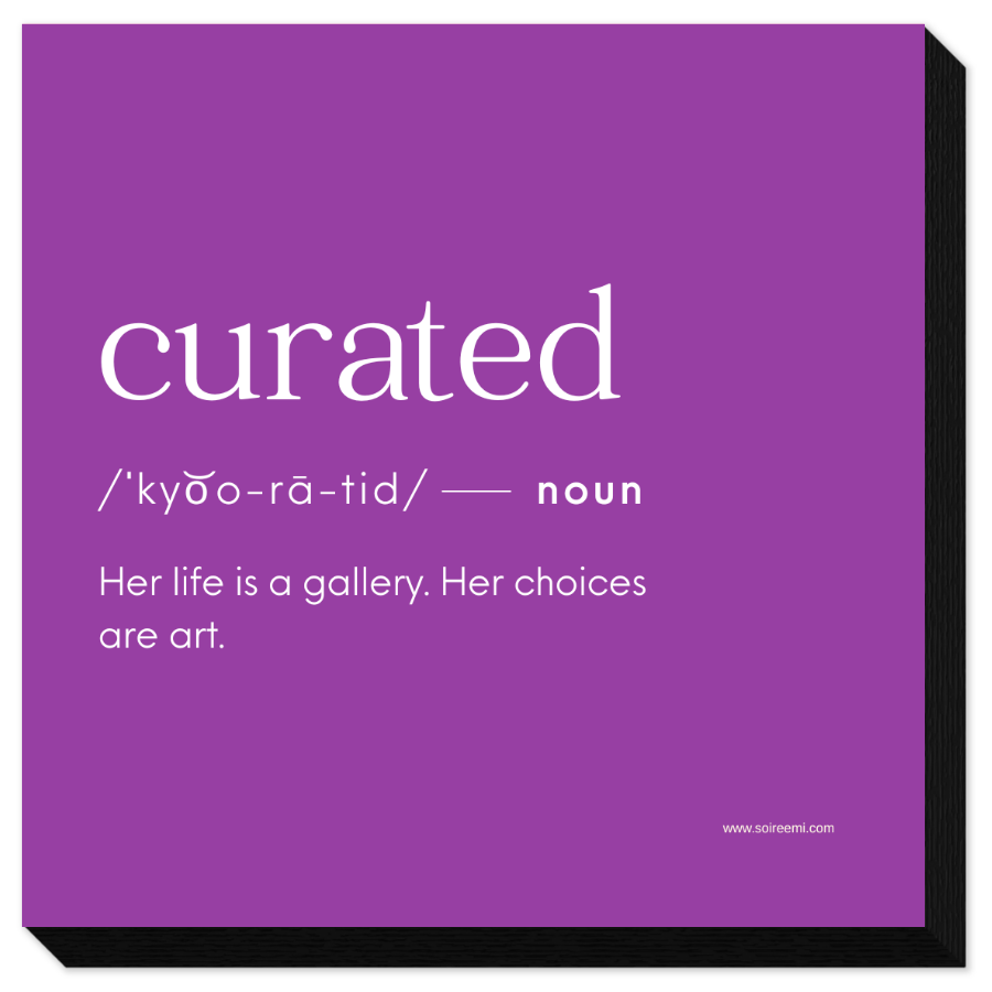 CURATED Mounted Word Art