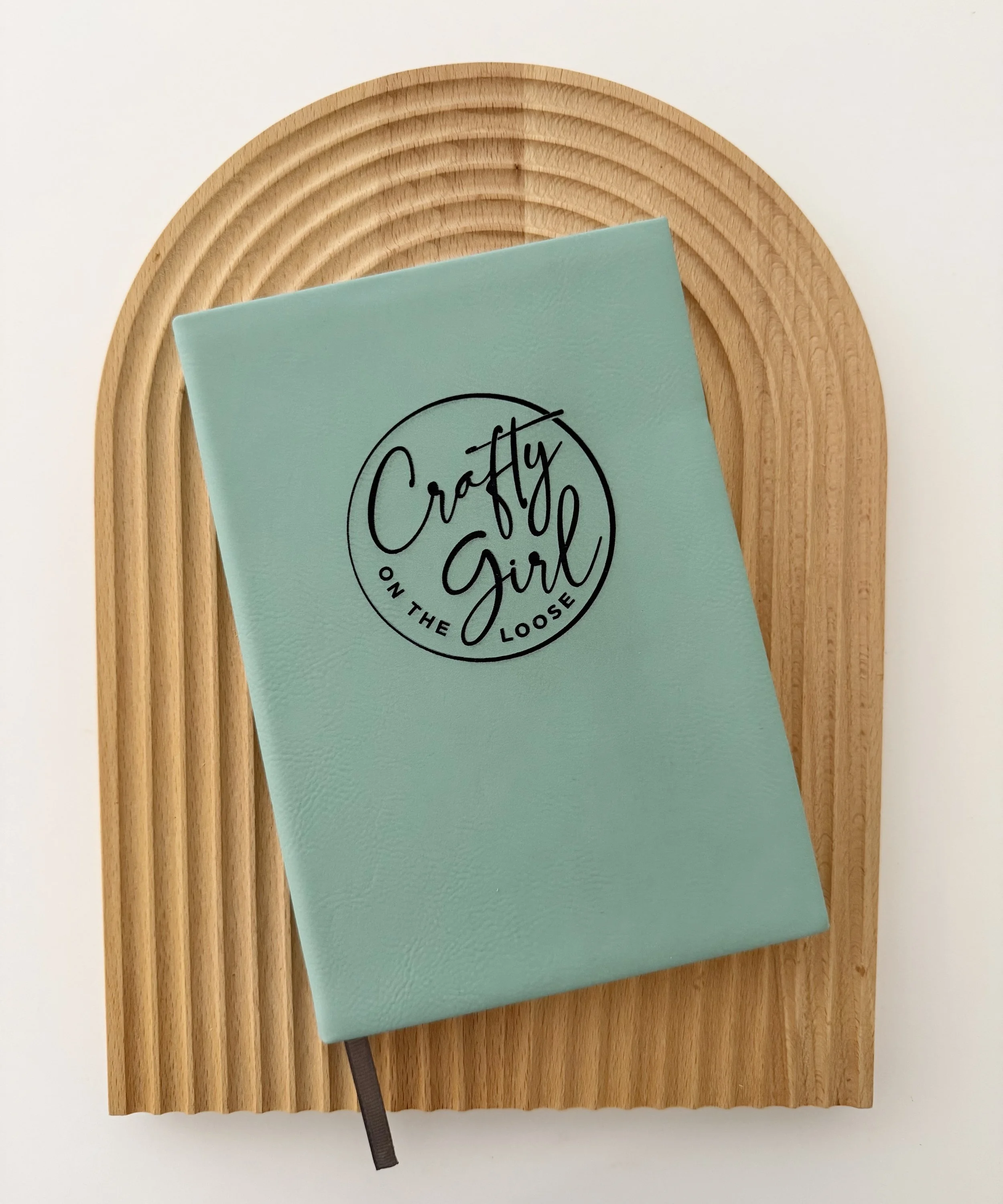 Laser Engraved Vegan Leather Notebook