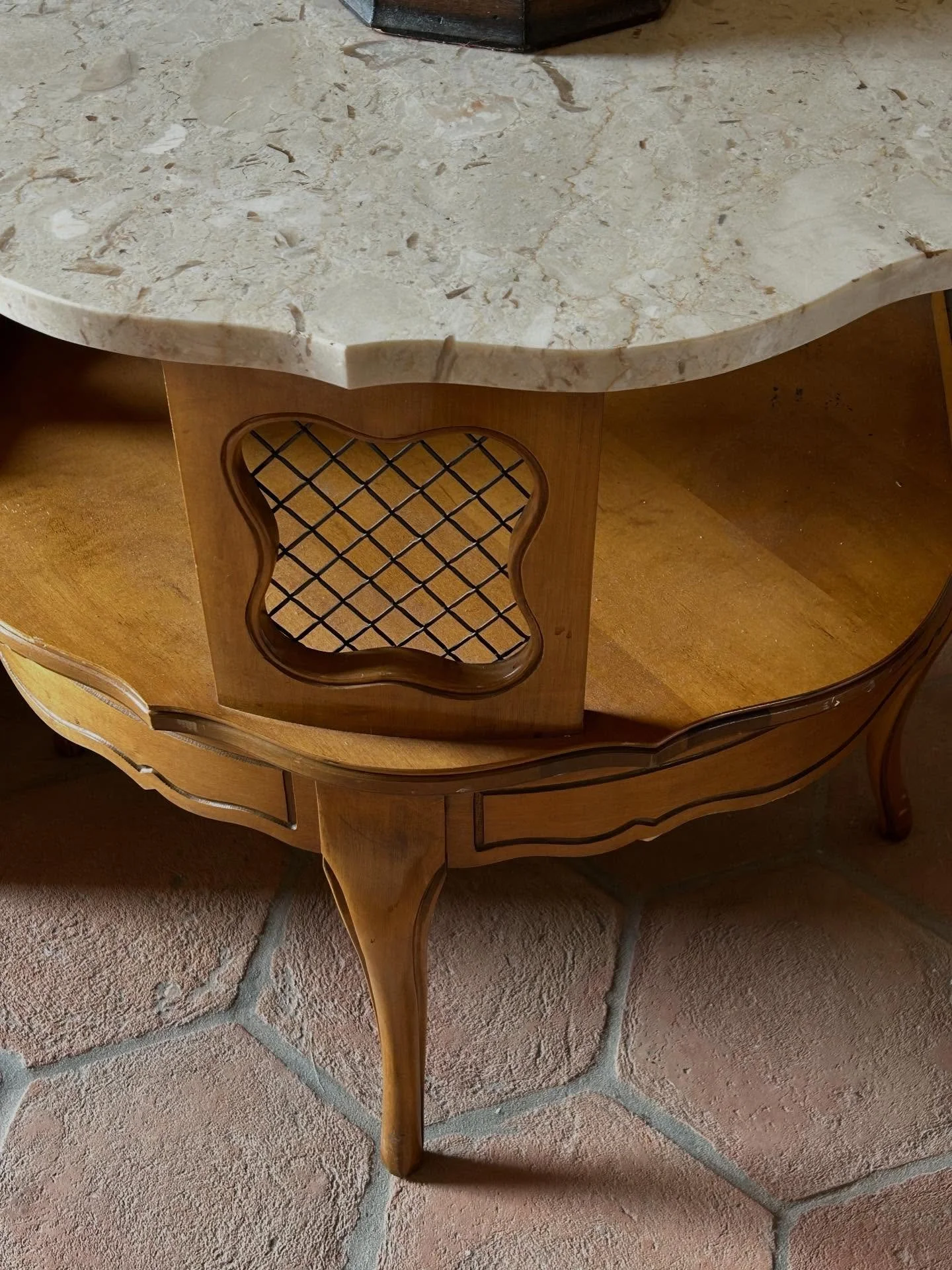 Unpacking the shipped items from California. 3 months to make the journey across the Atlantic, into Belgium, and arrival in Italy. First out of the box? My Italian Grandma Millie&rsquo;s end table! #italytravel #bedandbreakfast #grandmasantiques #tus