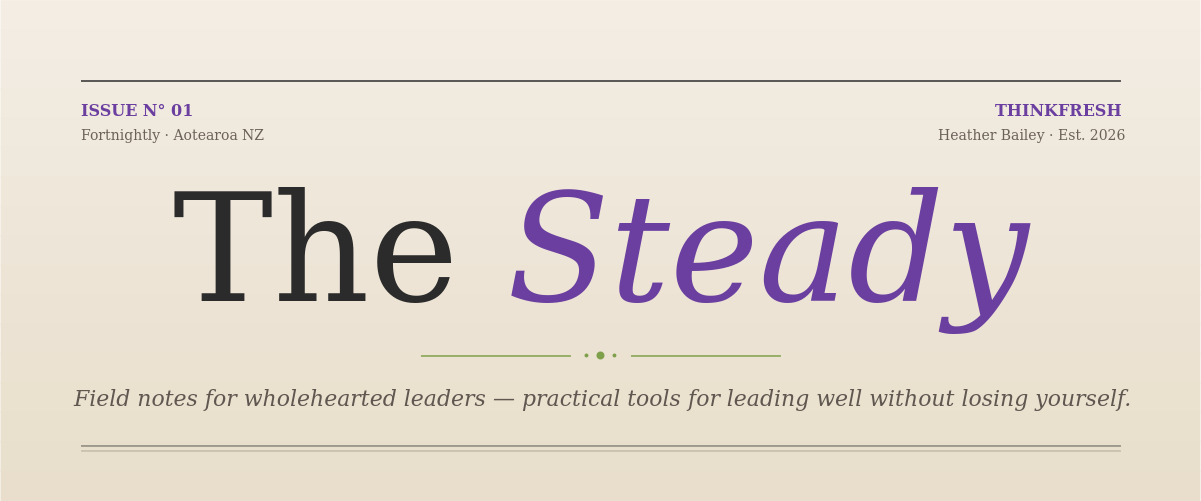 Welcome to The Steady