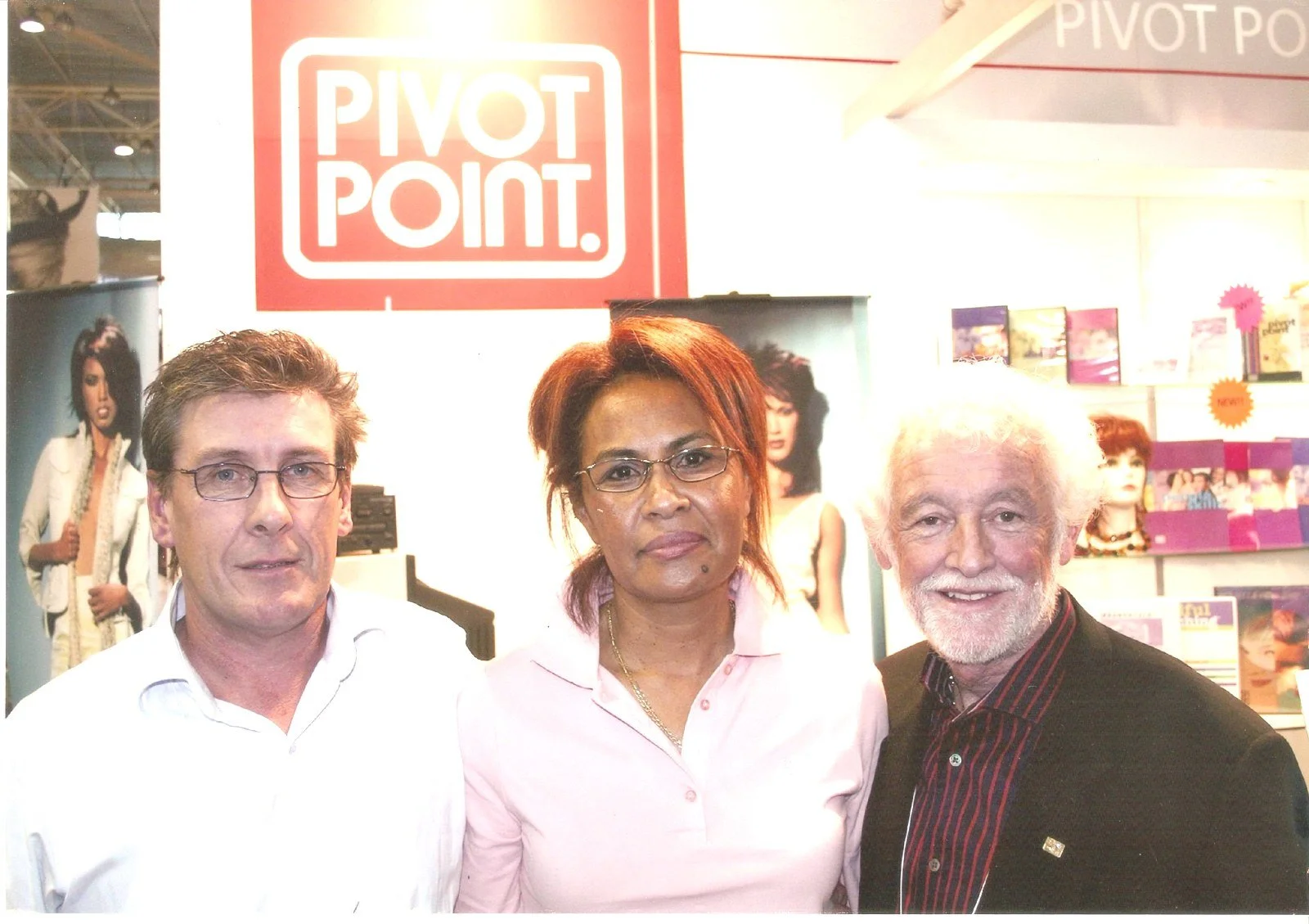 Pivot Point NZ's Alan Shaw, Pauline Mow-Campbell and Pivot Point International founder Leo Passage