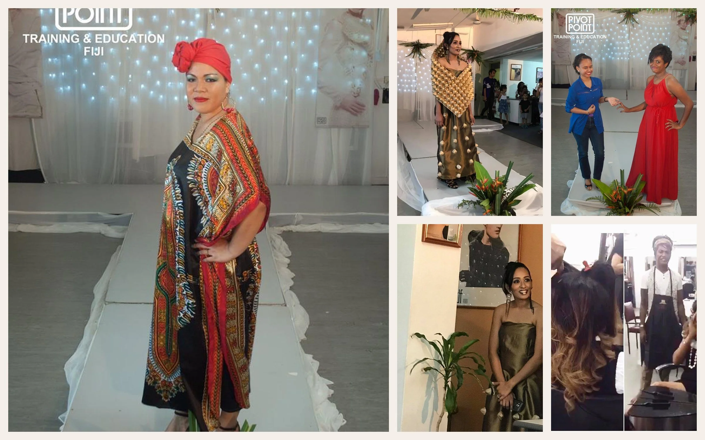 Models on the runway at a Pivot Point Fiji Platform competition