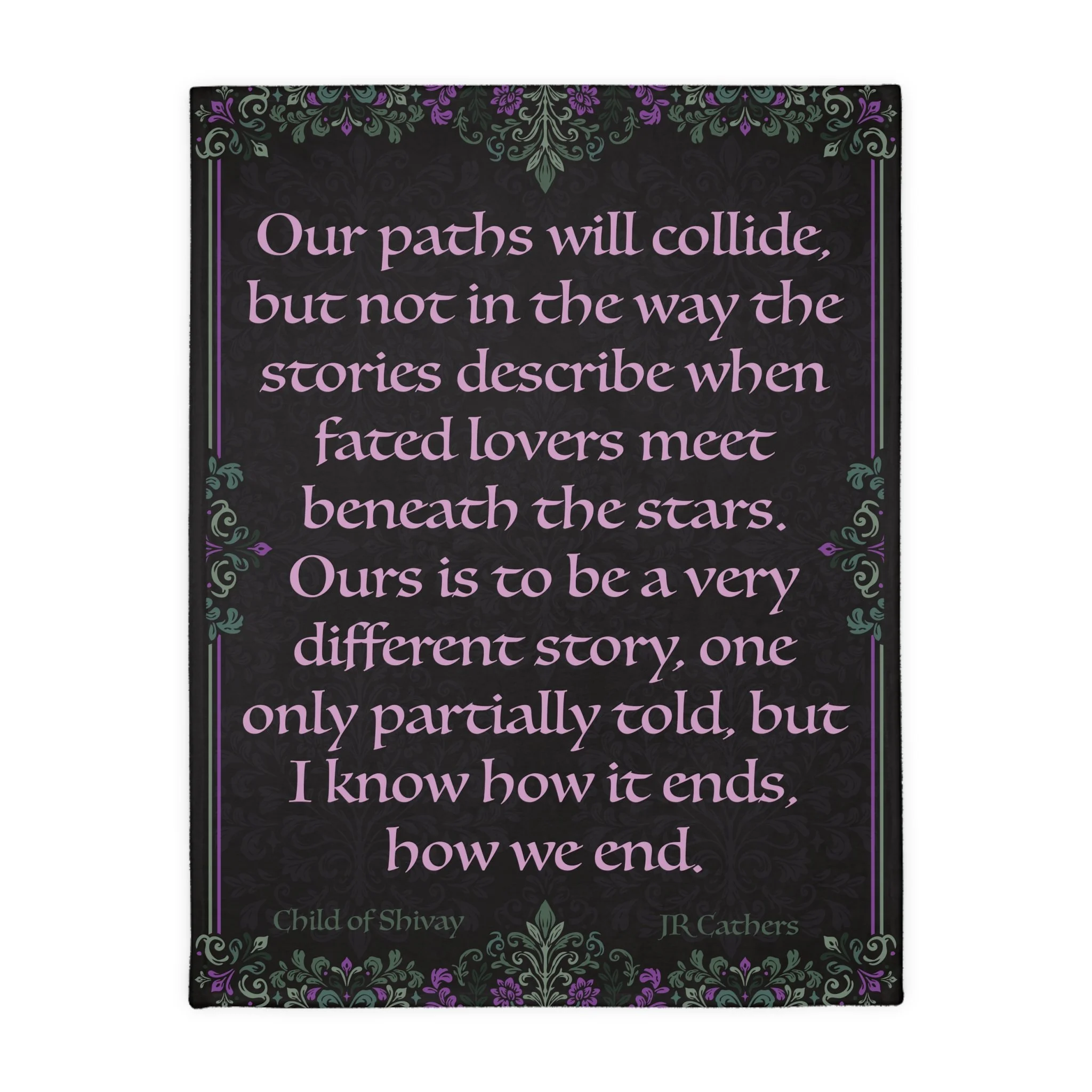 Child of Shivay: Our Paths Quote Blanket