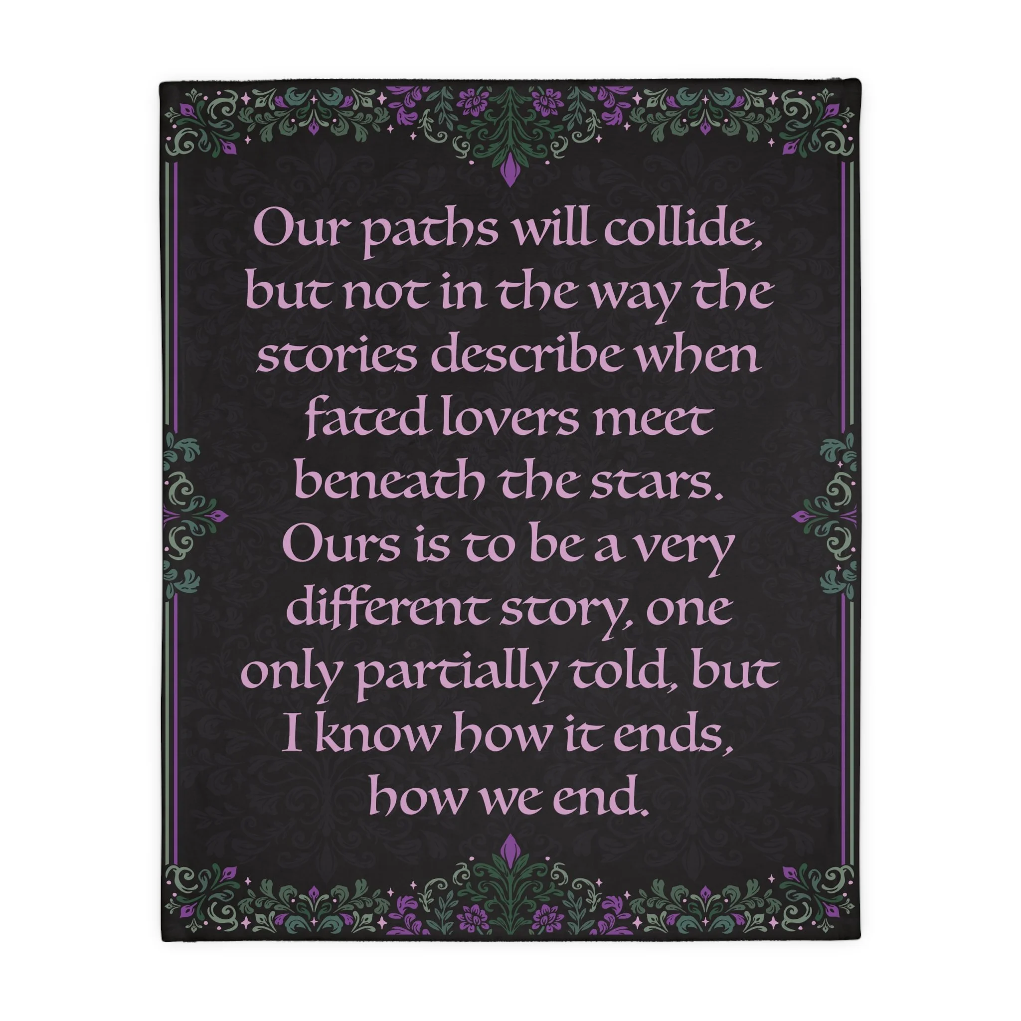 Child of Shivay: Our Paths Quote 50x60 Blanket by Vudora Marie™