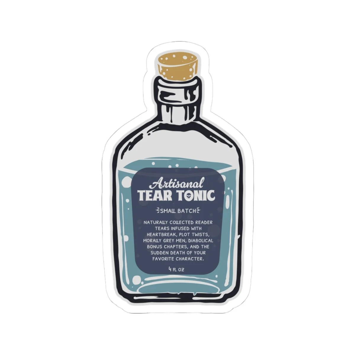 Artisanal Tear Tonic Sticker by Vudora Marie™