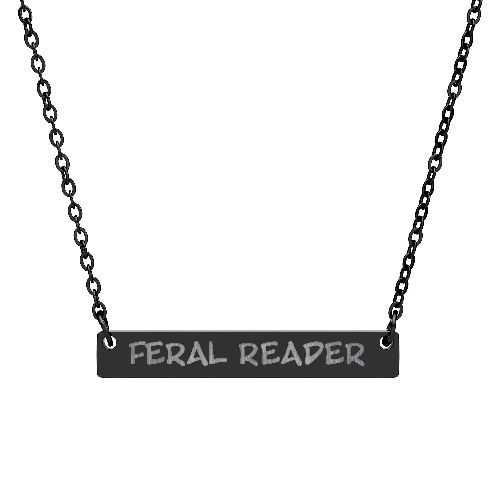 Feral Reader Bar Necklace by Vudora Marie™