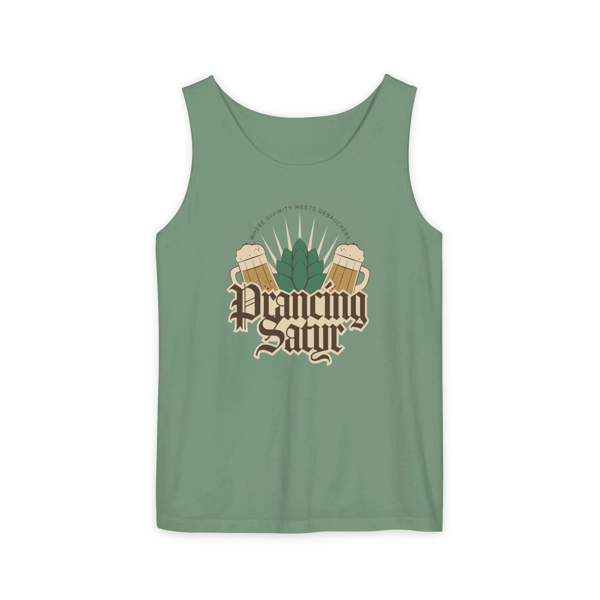 Crown of Olympus: Prancing Satyr Unisex Tank