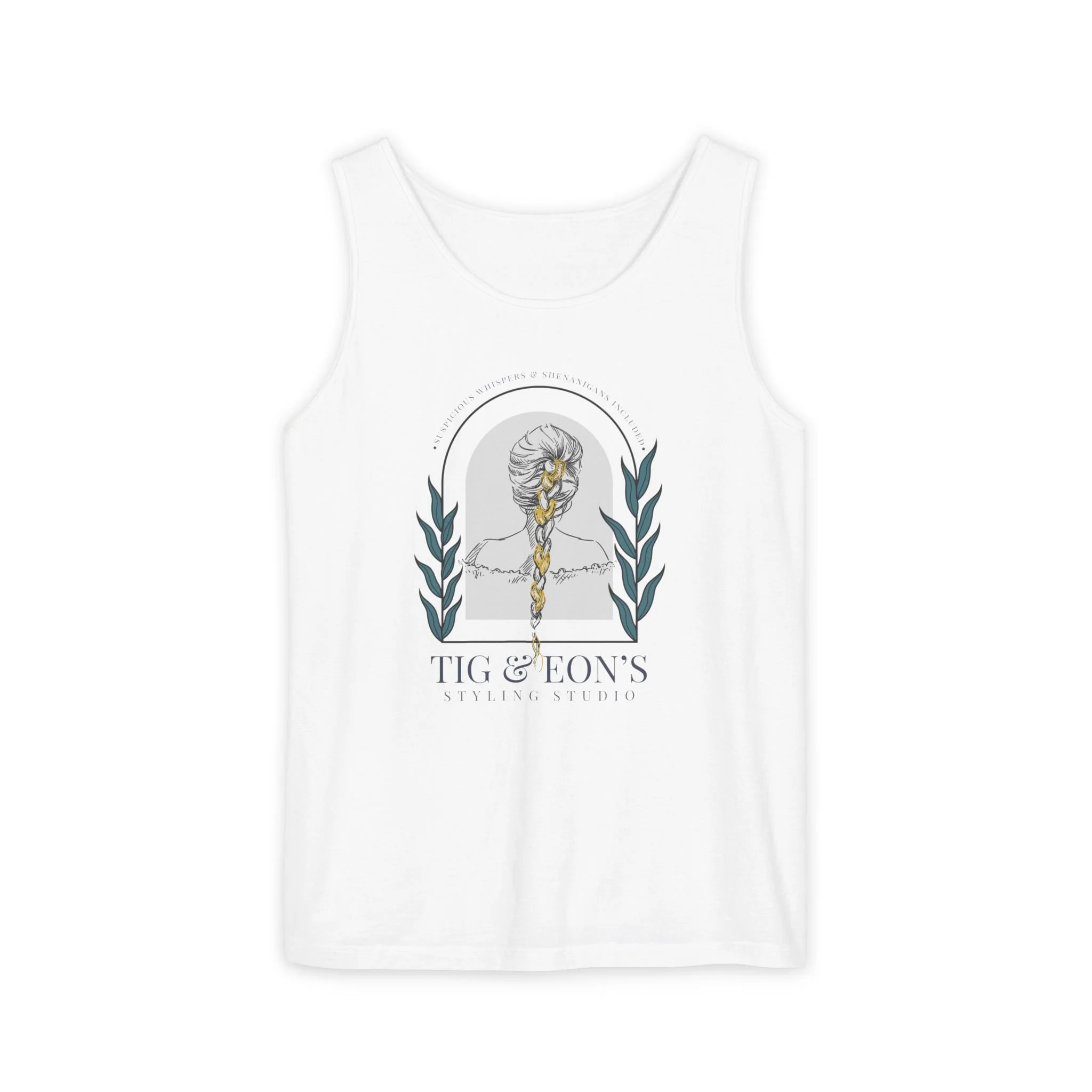 Child of Shivay: Tig & Eon's Styling Studio Unisex Tank
