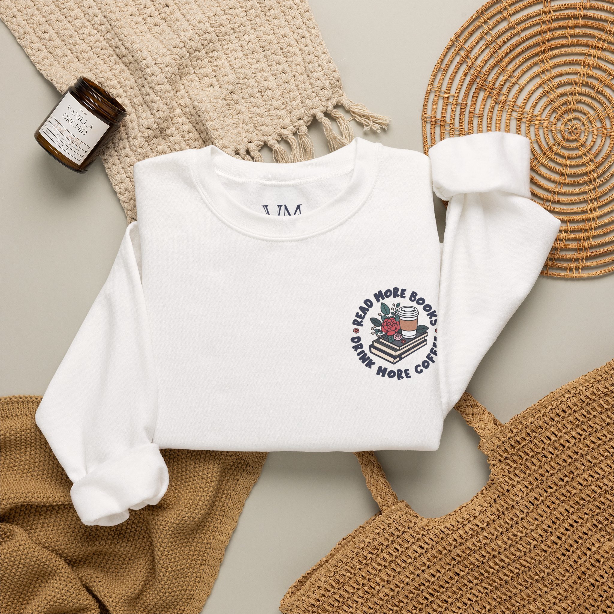 Books and Coffee Crewneck