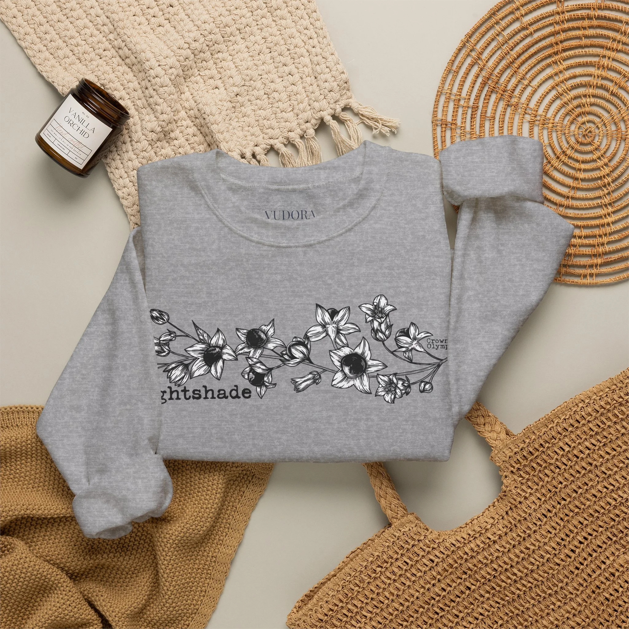 Crown of Olympus: Nightshade Crewneck by Vudora Marie™