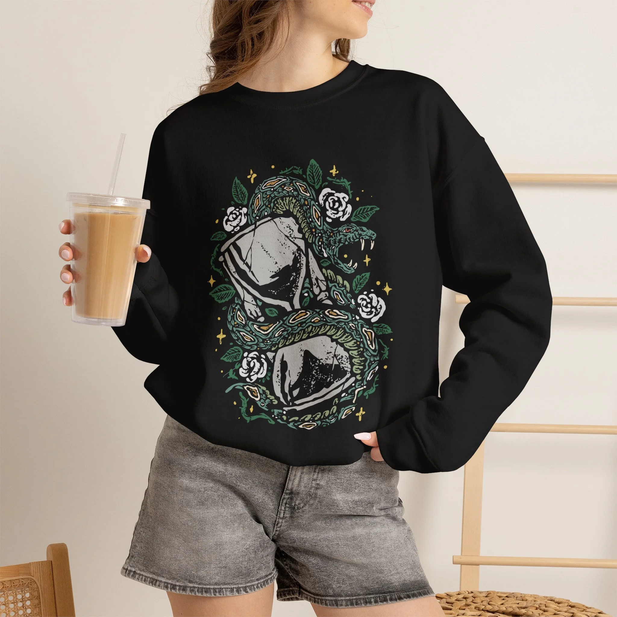 Child of Shivay: Time for a Bargain Crewneck by Vudora Marie™