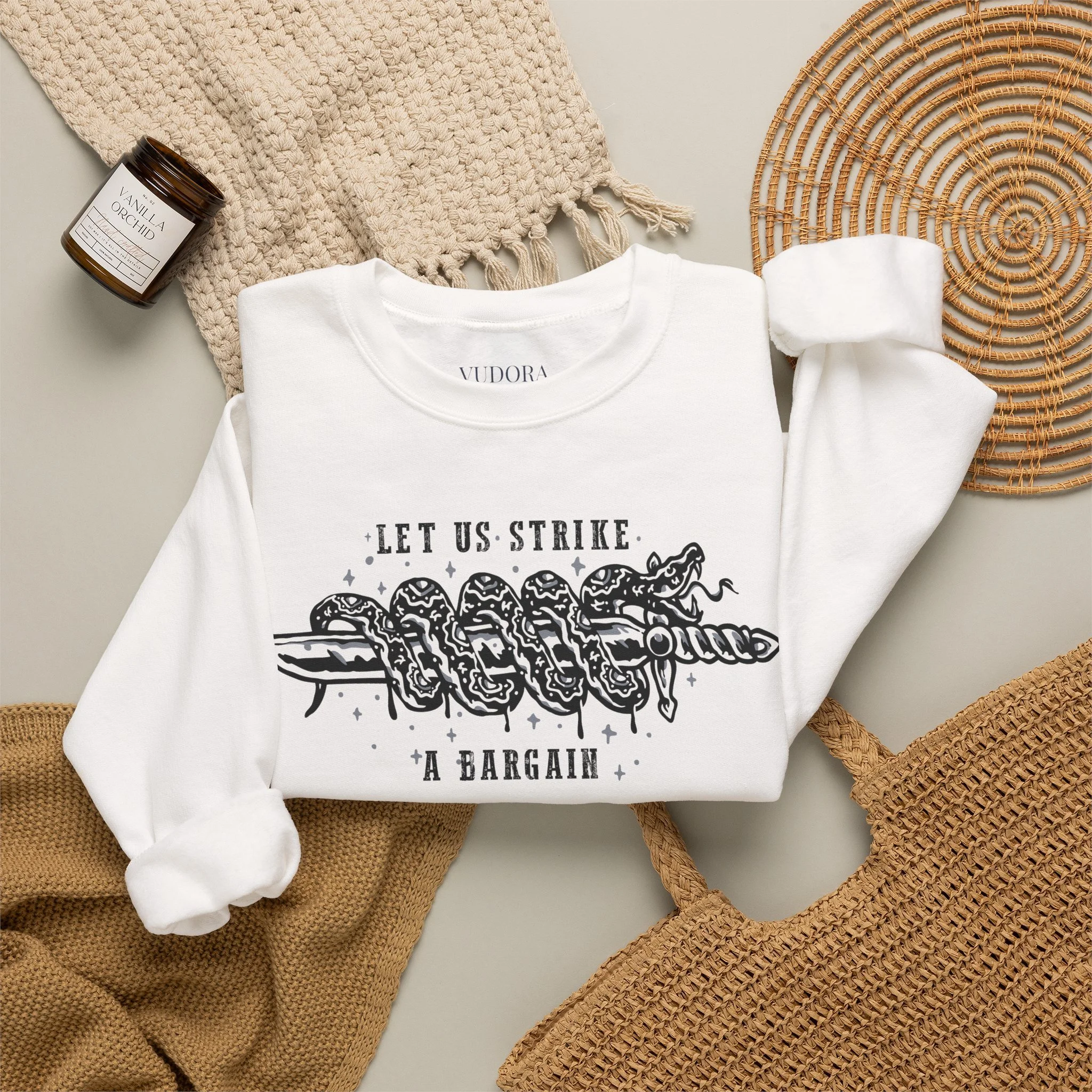 Child of Shivay: Strike a Bargain Crewneck by Vudora Marie™