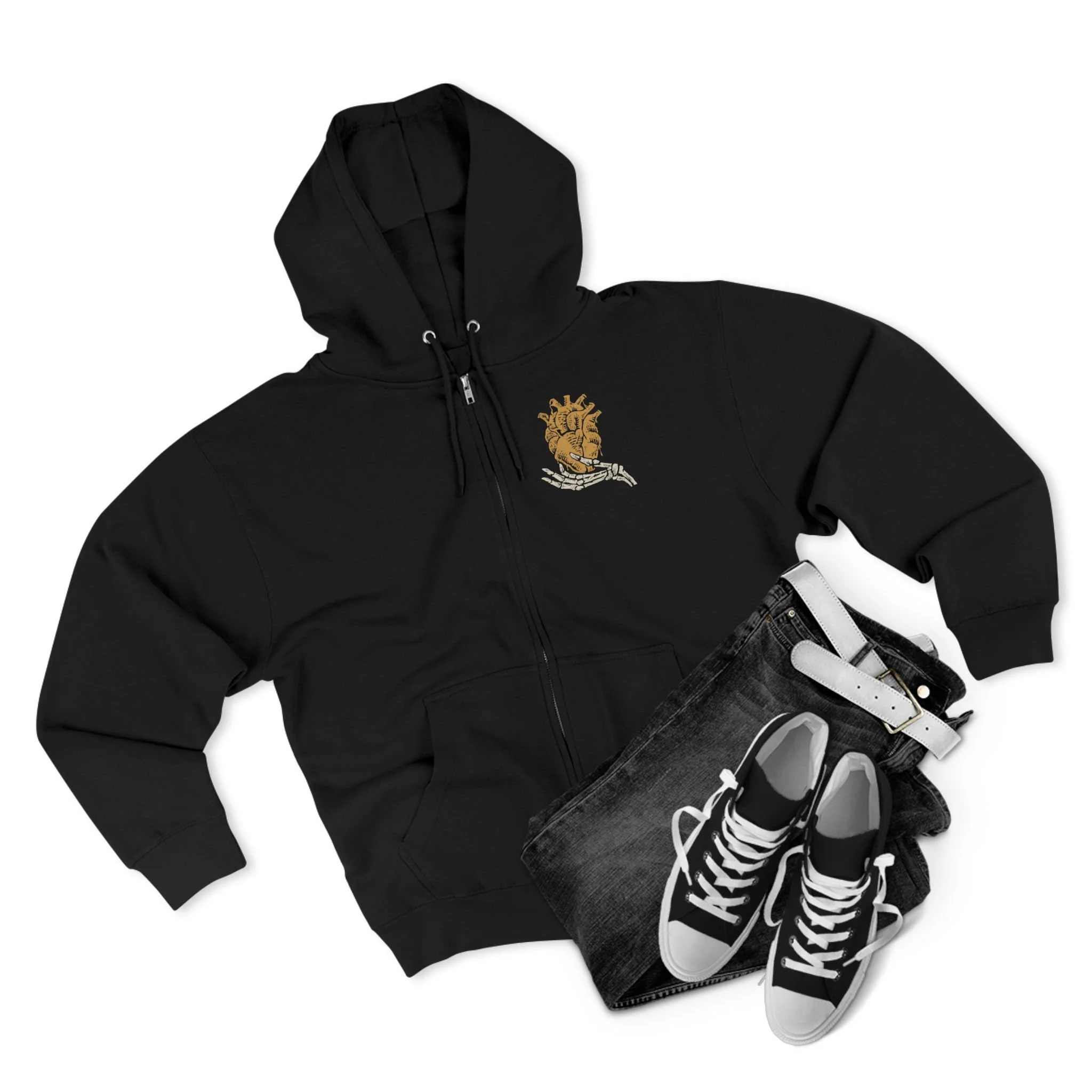 Crown of Olympus: Demeter's Heart Zip Hoodie