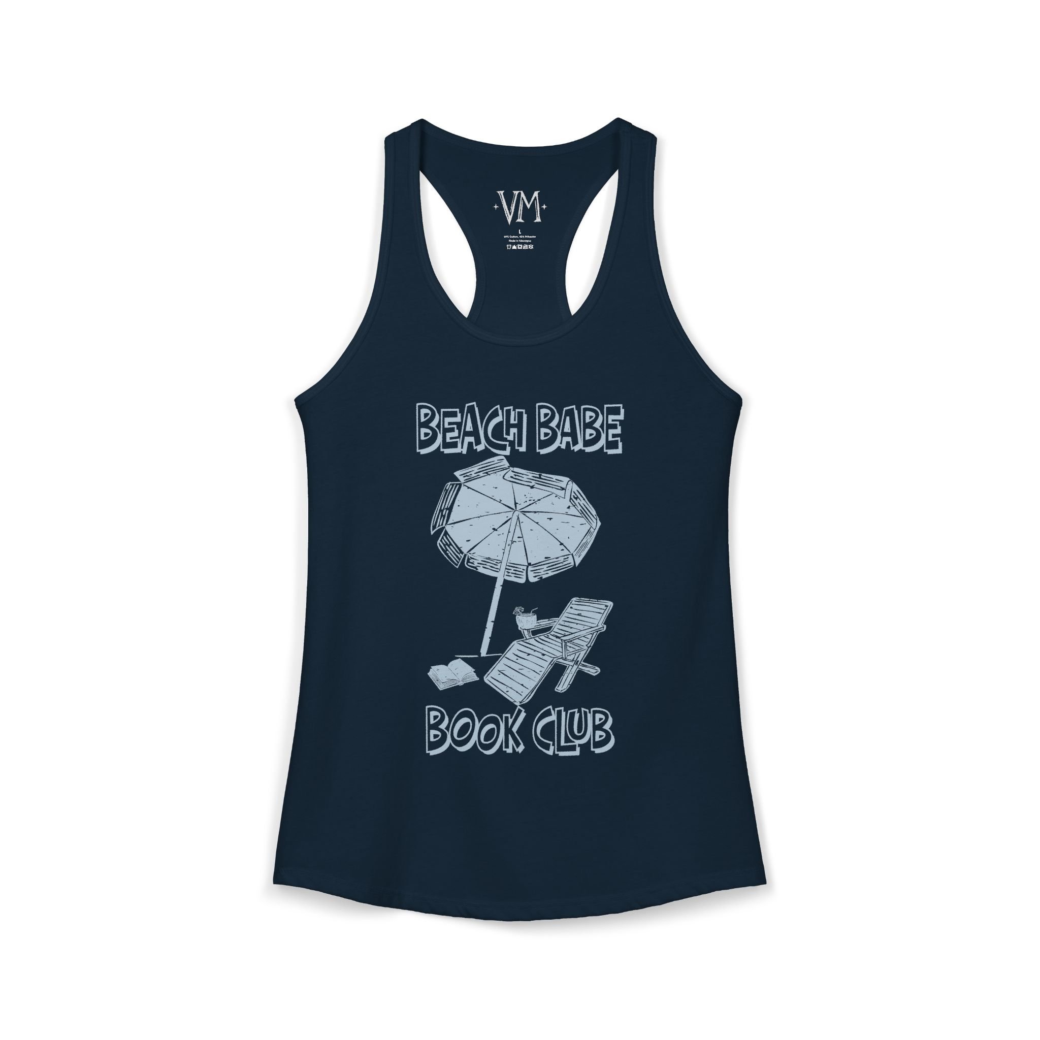 Beach Babe Book Club Racerback Tank