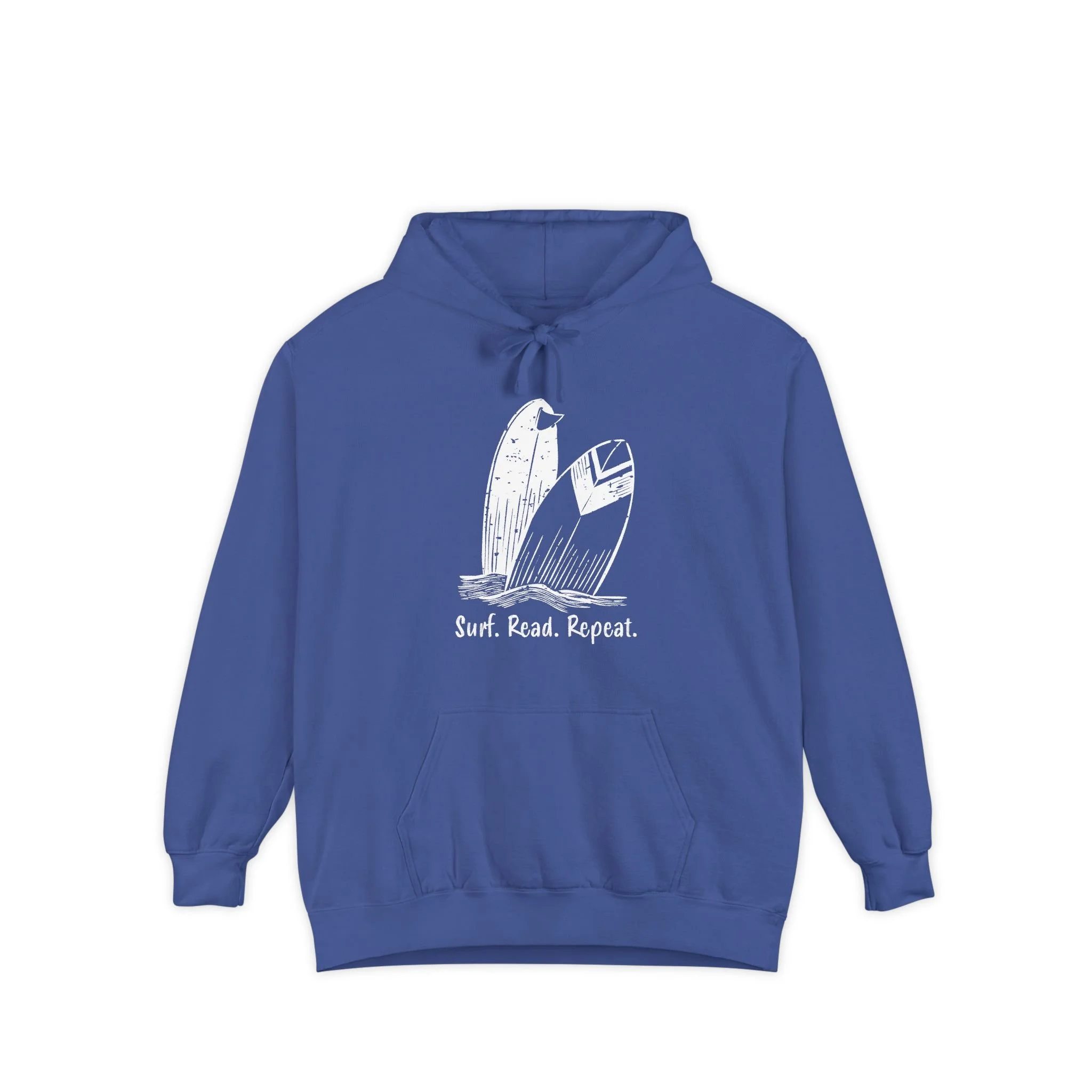 Surf. Read. Repeat. Garment-Dyed Hoodie
