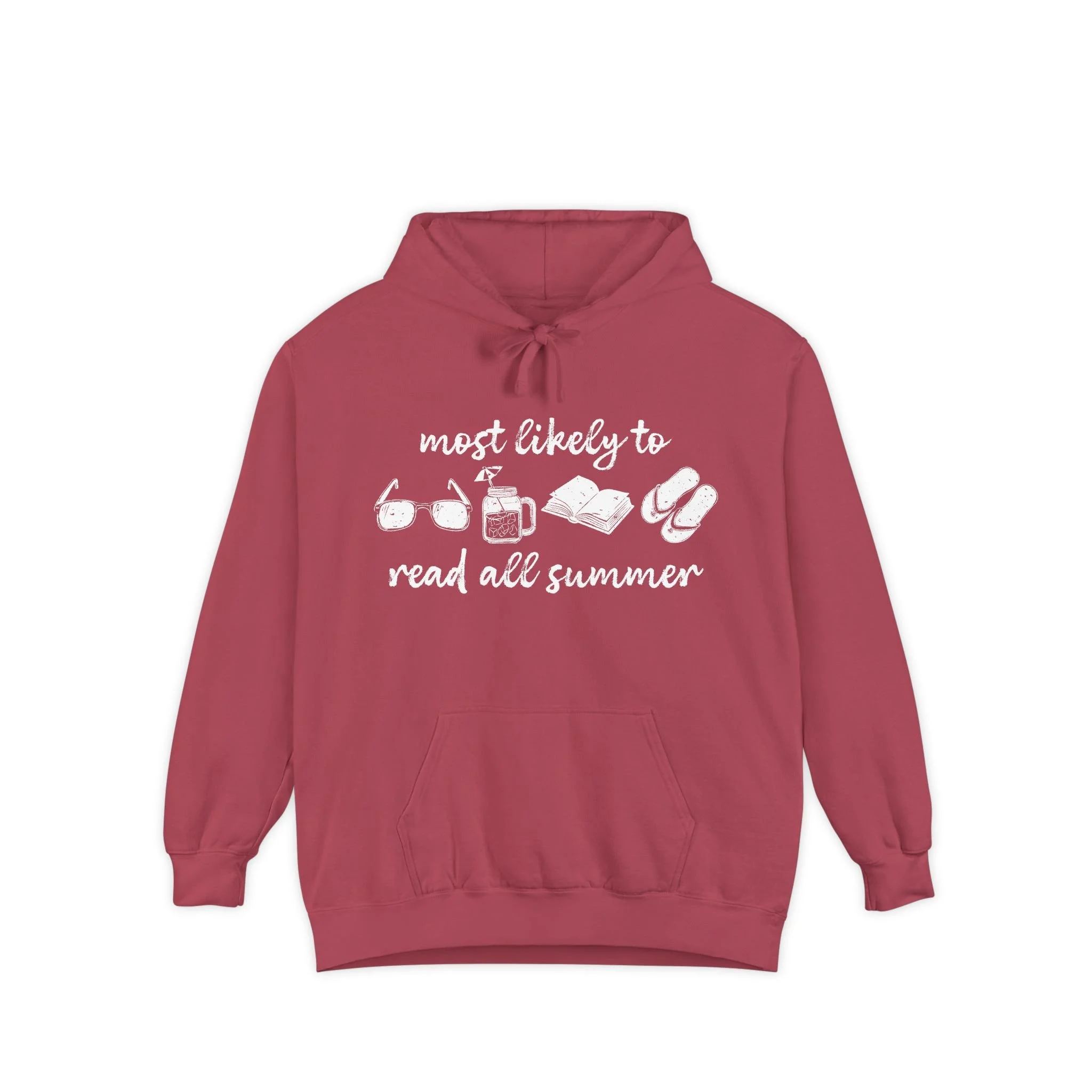Most Likely to Read All Summer Garment-Dyed Hoodie
