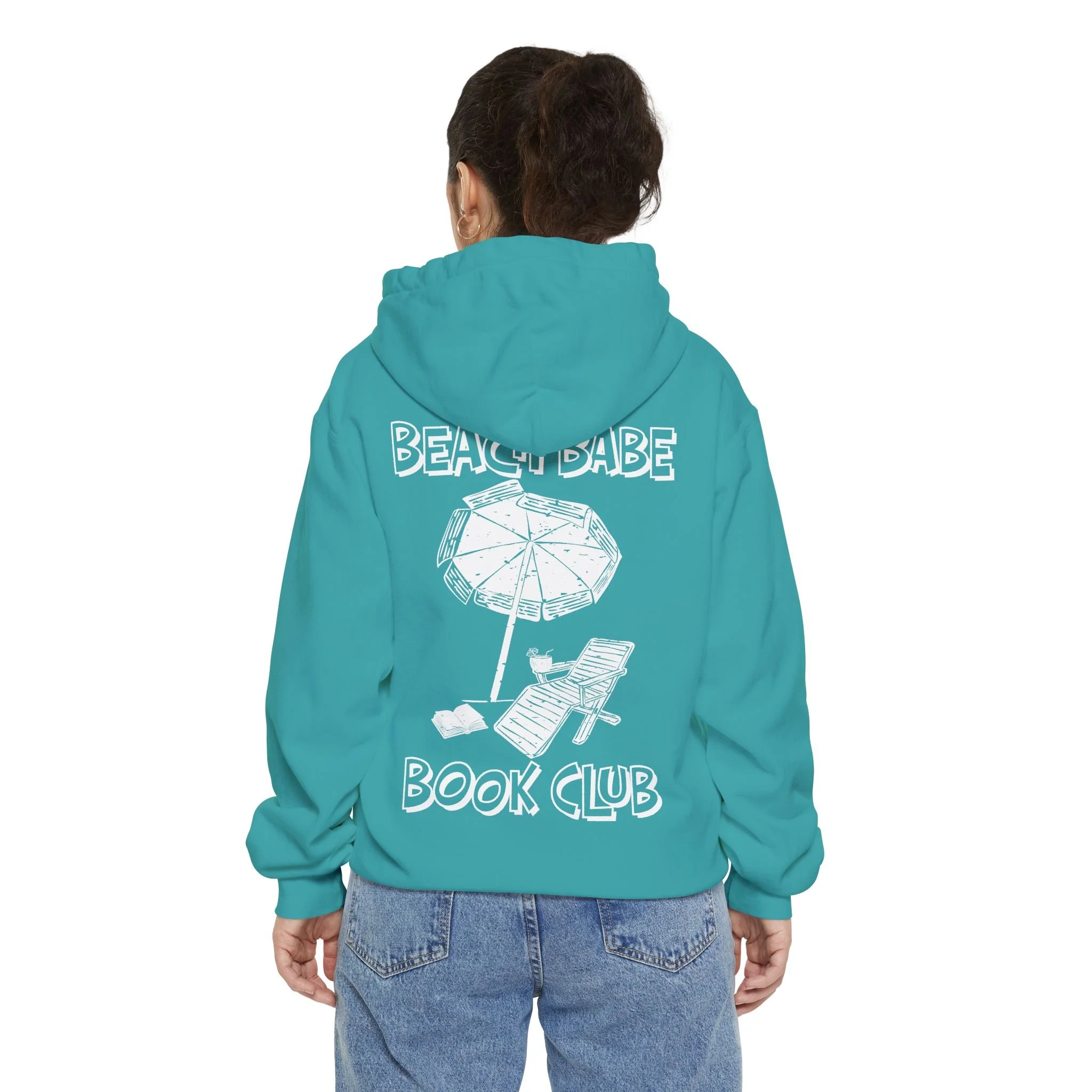 Beach Babe Book Club Garment-Dyed Hoodie