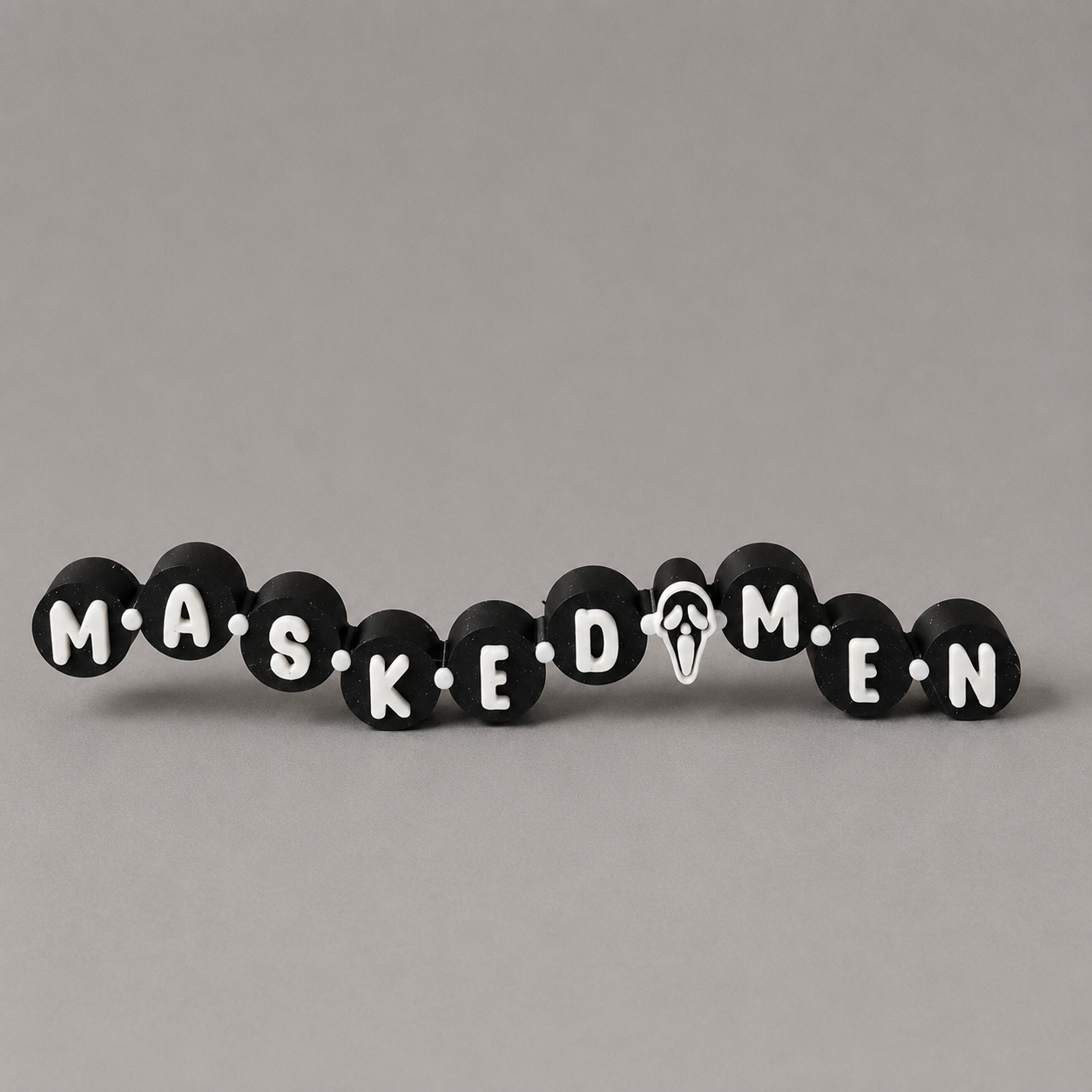 Masked Men Friendship Bracelet Bookshelf Sign