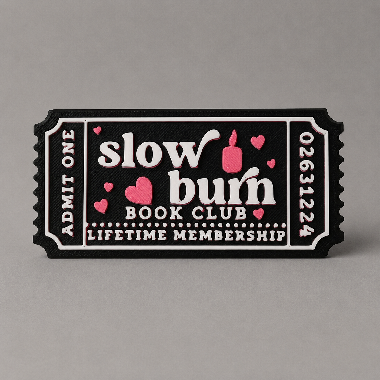 Slow Burn Book Club Ticket