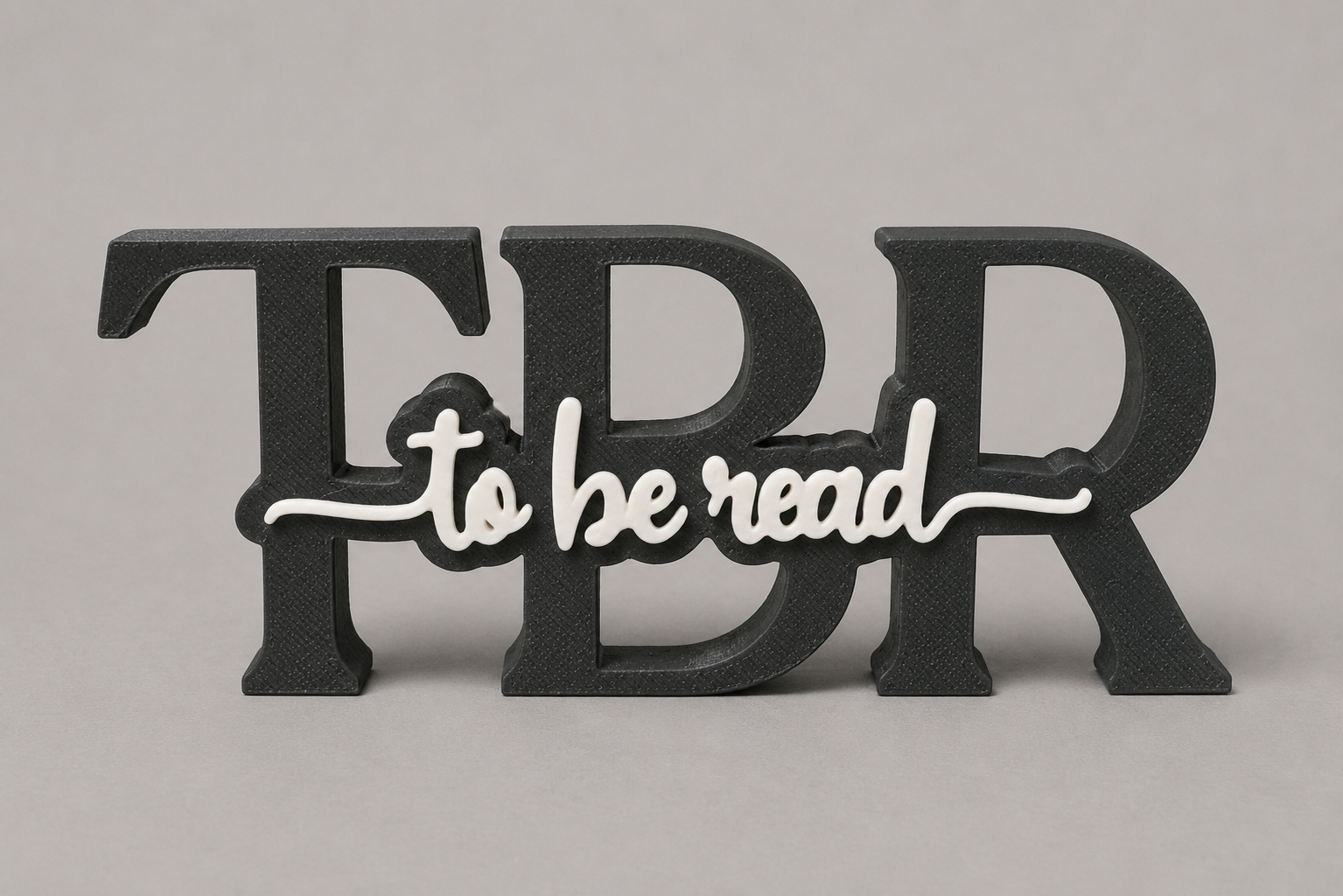 To Be Read Bookshelf Sign