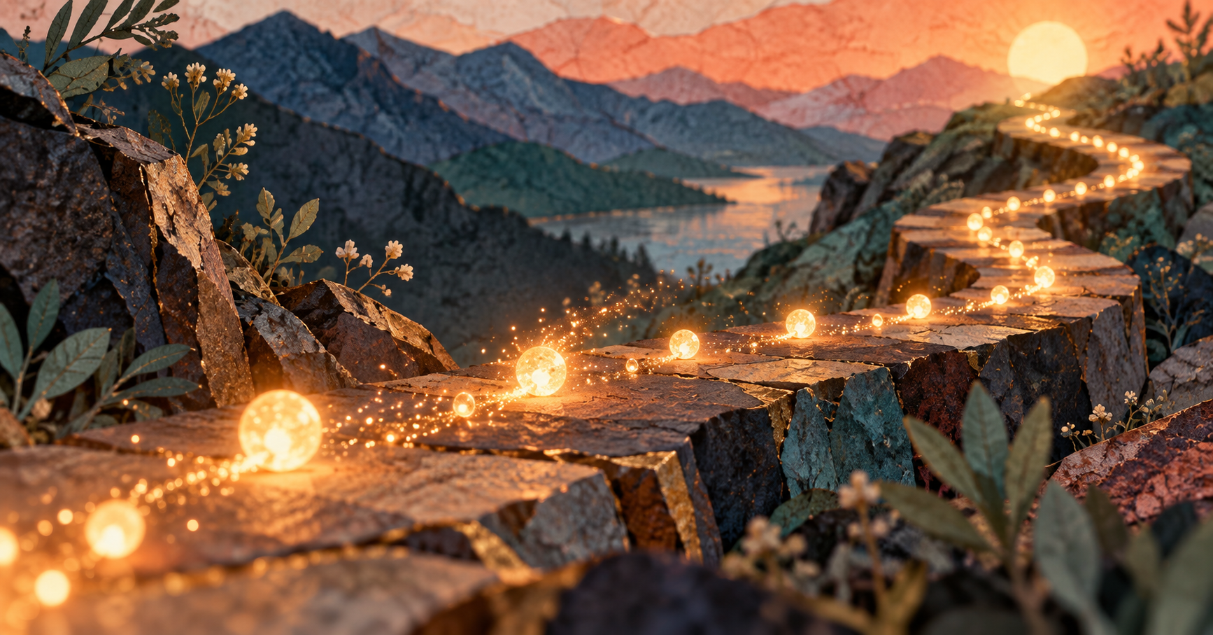 Glowing pathway representing dopamine, motivation, and reward learning
