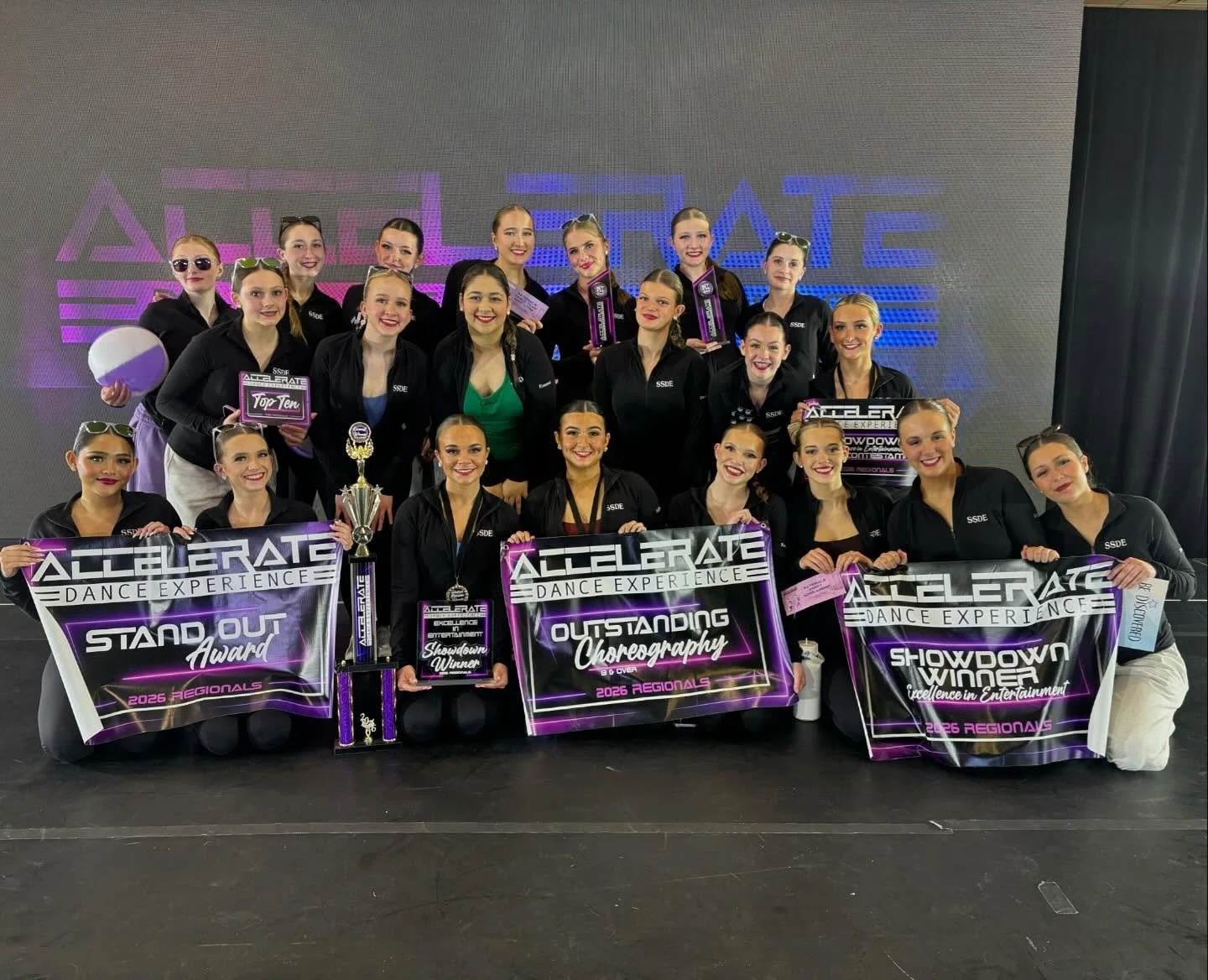 What a weekend! We are so unbelievably proud of our dancers and their performances this weekend at @acceleratedancex . SSDE has been open for 9 months and we were humbled and honored to receive the Stand Out Studio Award amongst so many talented and 