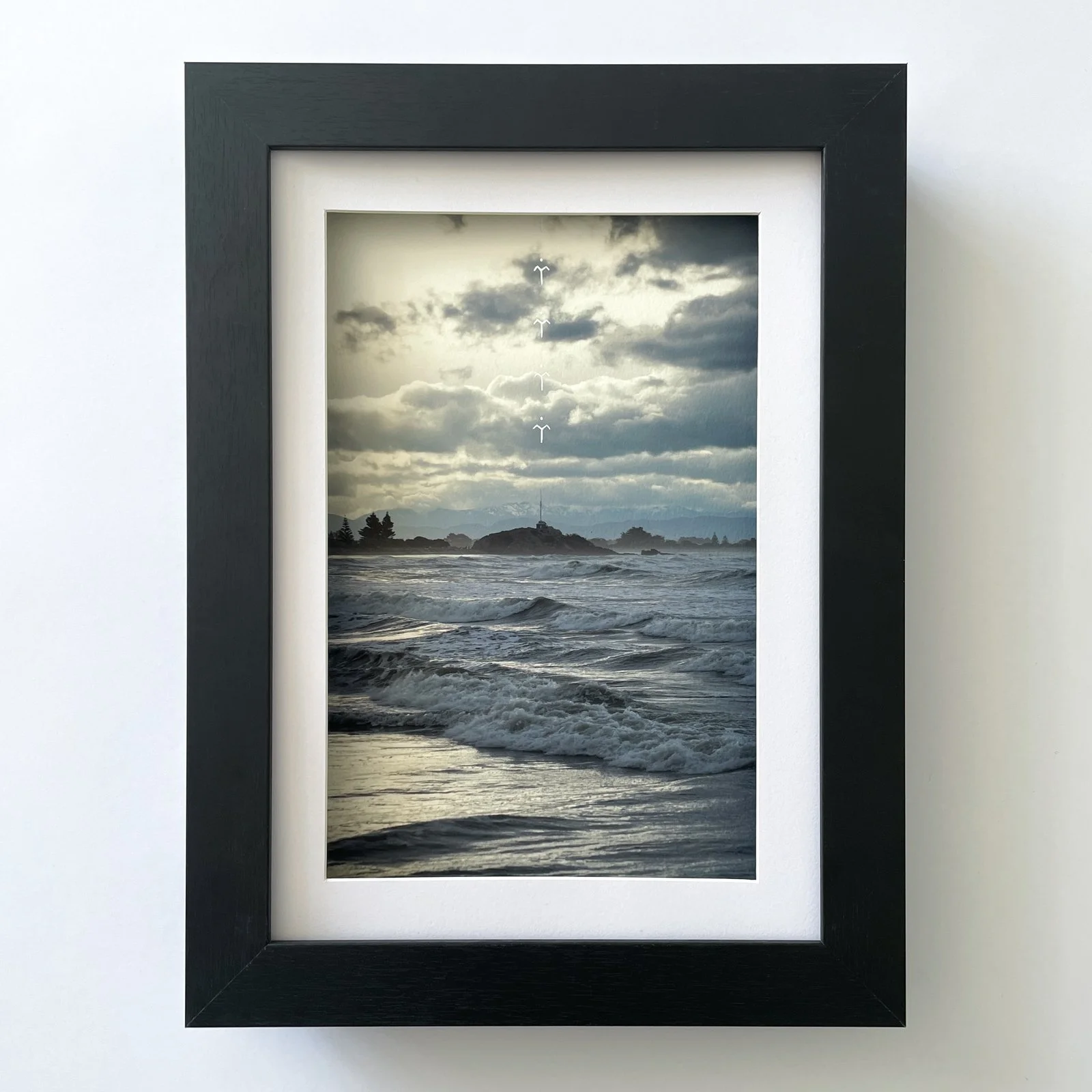 Sumner print in frame.